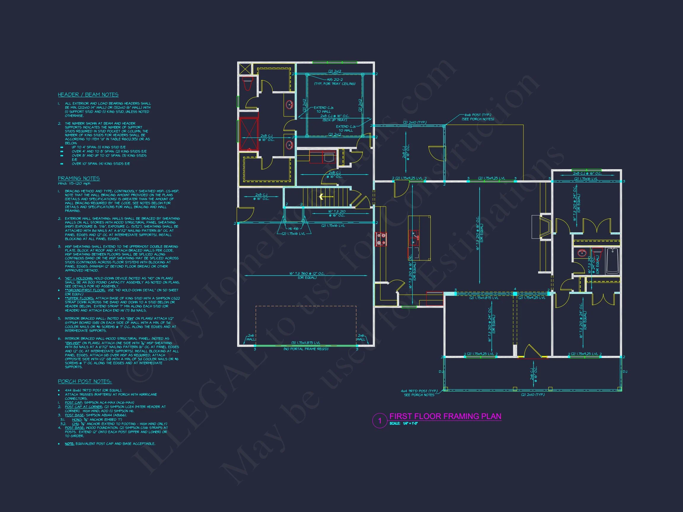 Beautiful house Plan with Spacious Floor Design and CAD Blueprint