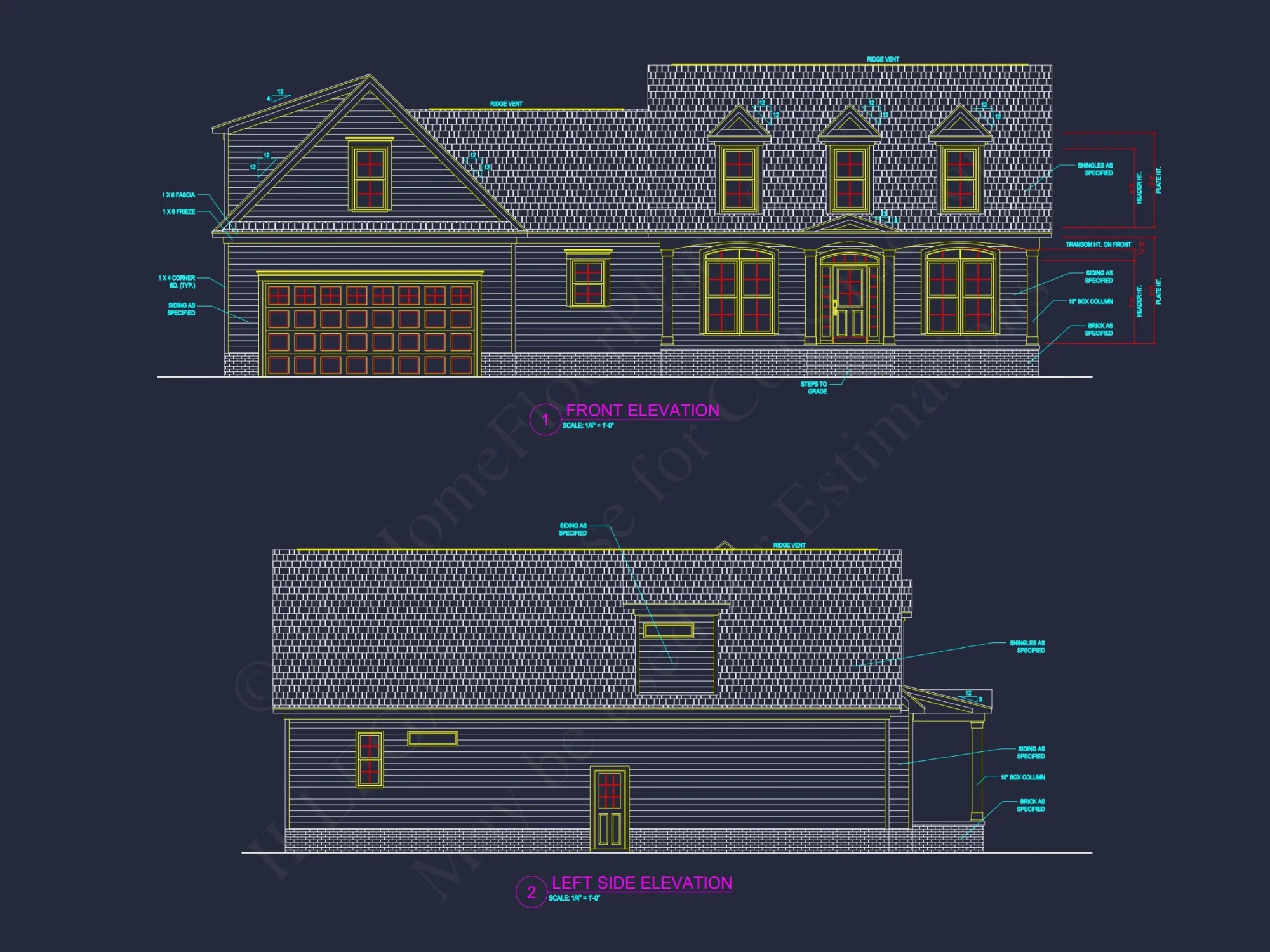 Beautiful house Plan with Spacious Floor Design and CAD Blueprint