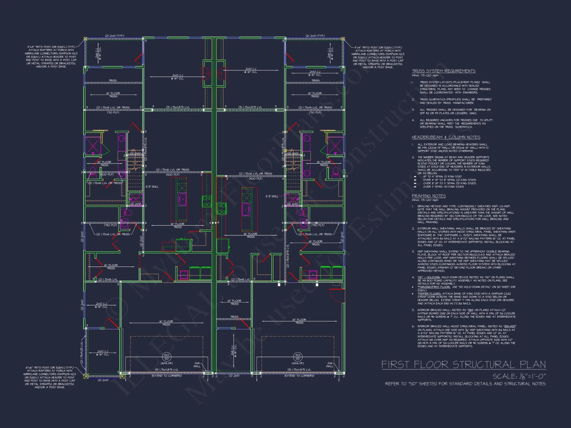 Duplex house Floor Plan with Spacious CAD Designs & Features