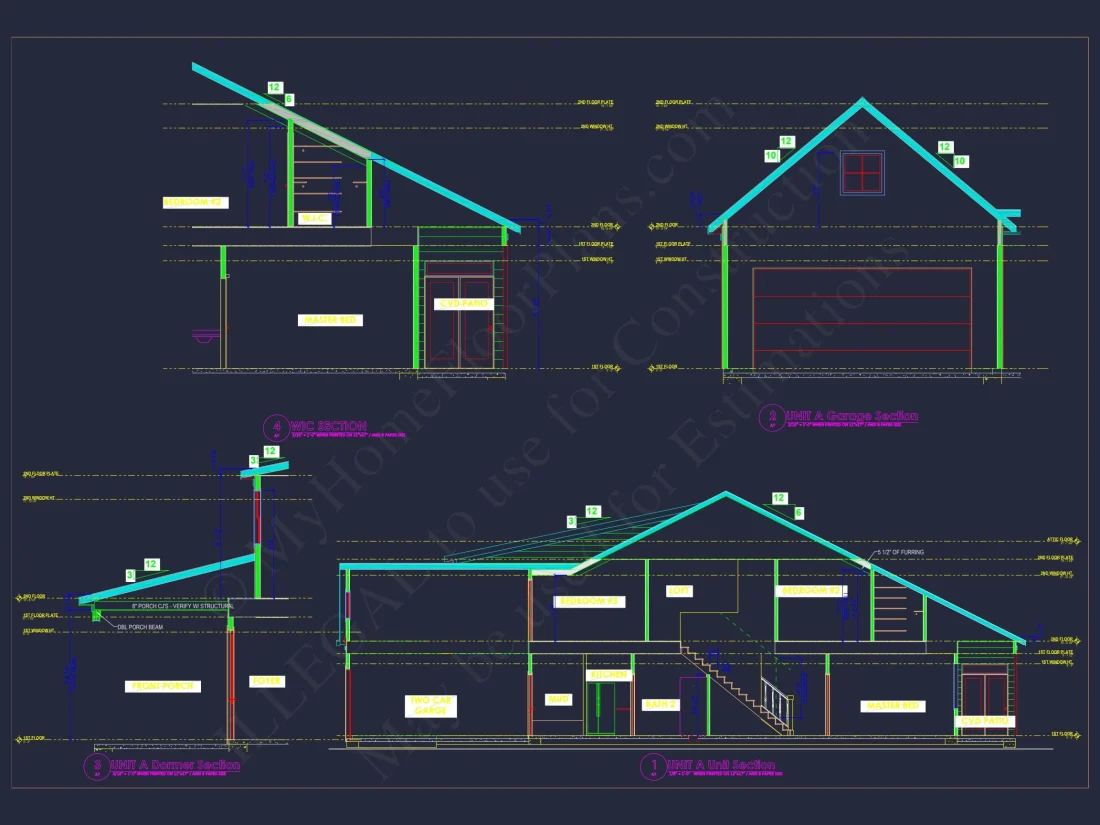 Duplex house Floor Plan with Spacious CAD Designs & Features