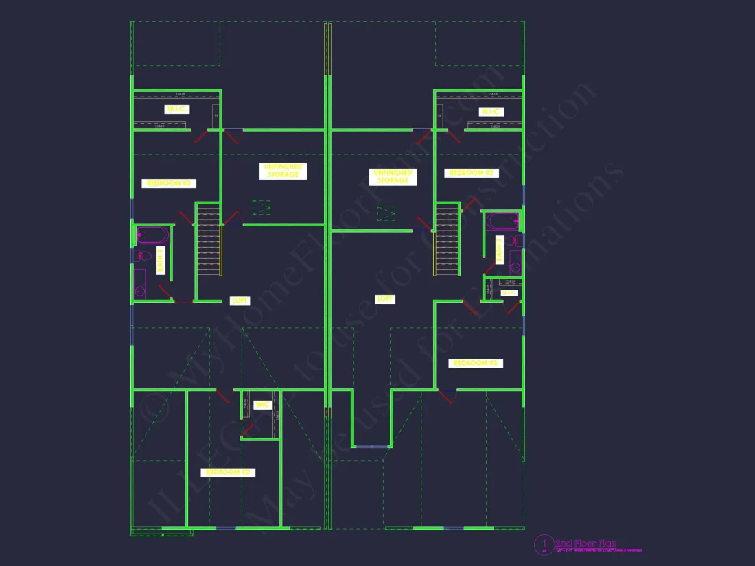 Duplex house Floor Plan with Spacious CAD Designs & Features