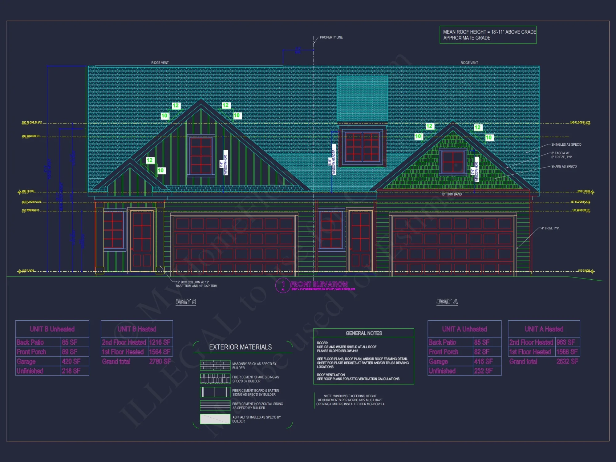 Duplex house Floor Plan with Spacious CAD Designs & Features