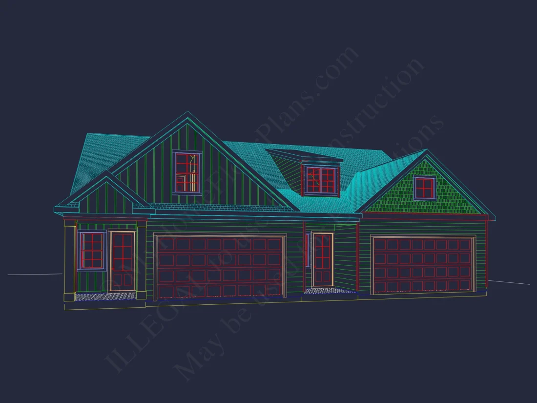 Duplex house Floor Plan with Spacious CAD Designs & Features