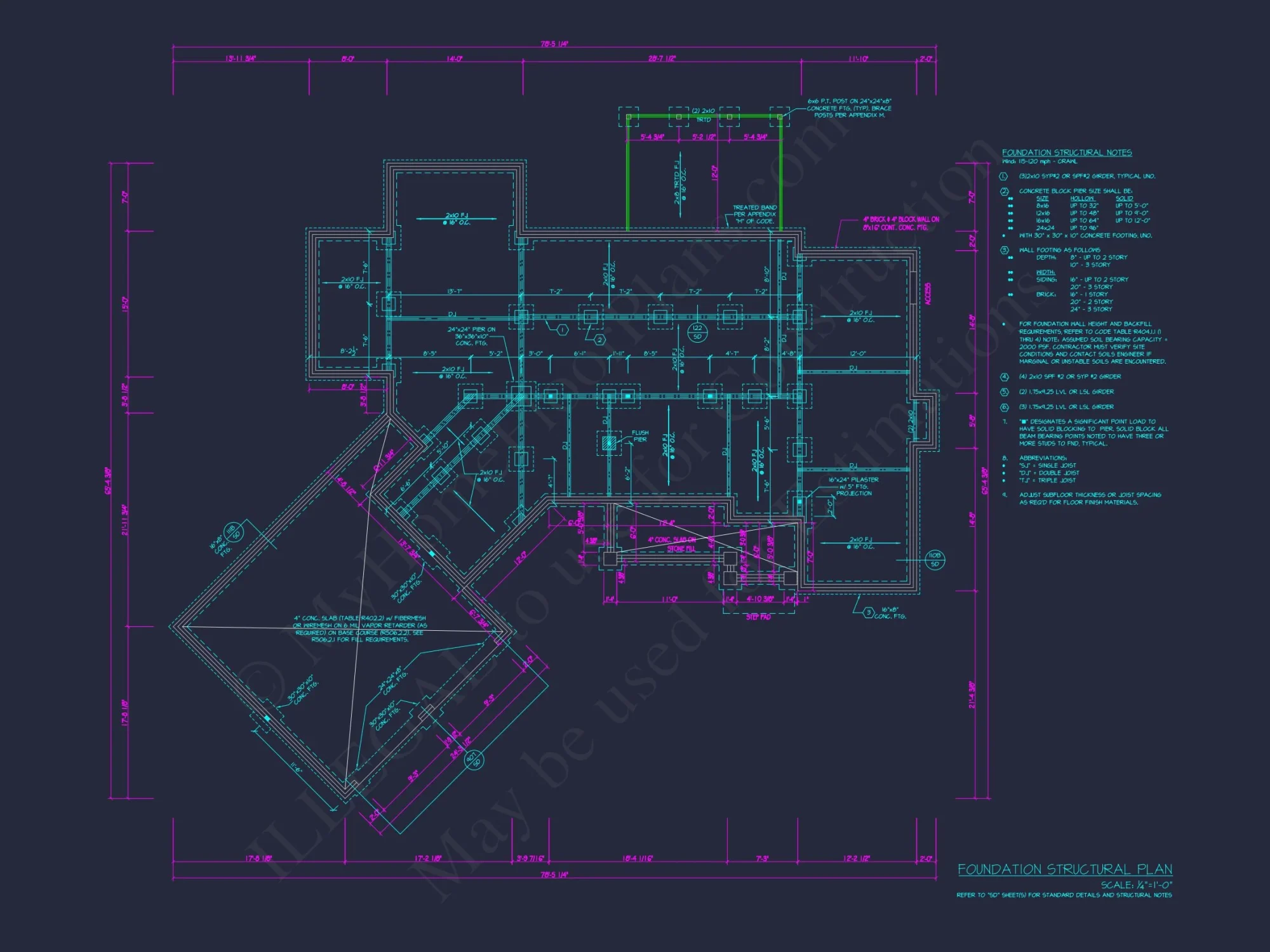 Modern Craftsman house Plan with 1.5 Story Design and Angled Garage