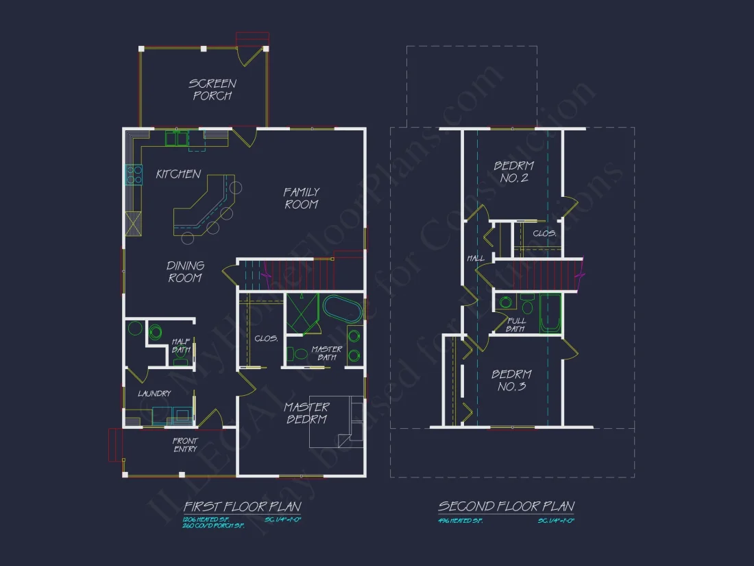 Compact house Floor Plan: CAD Blueprint for Smart Designs