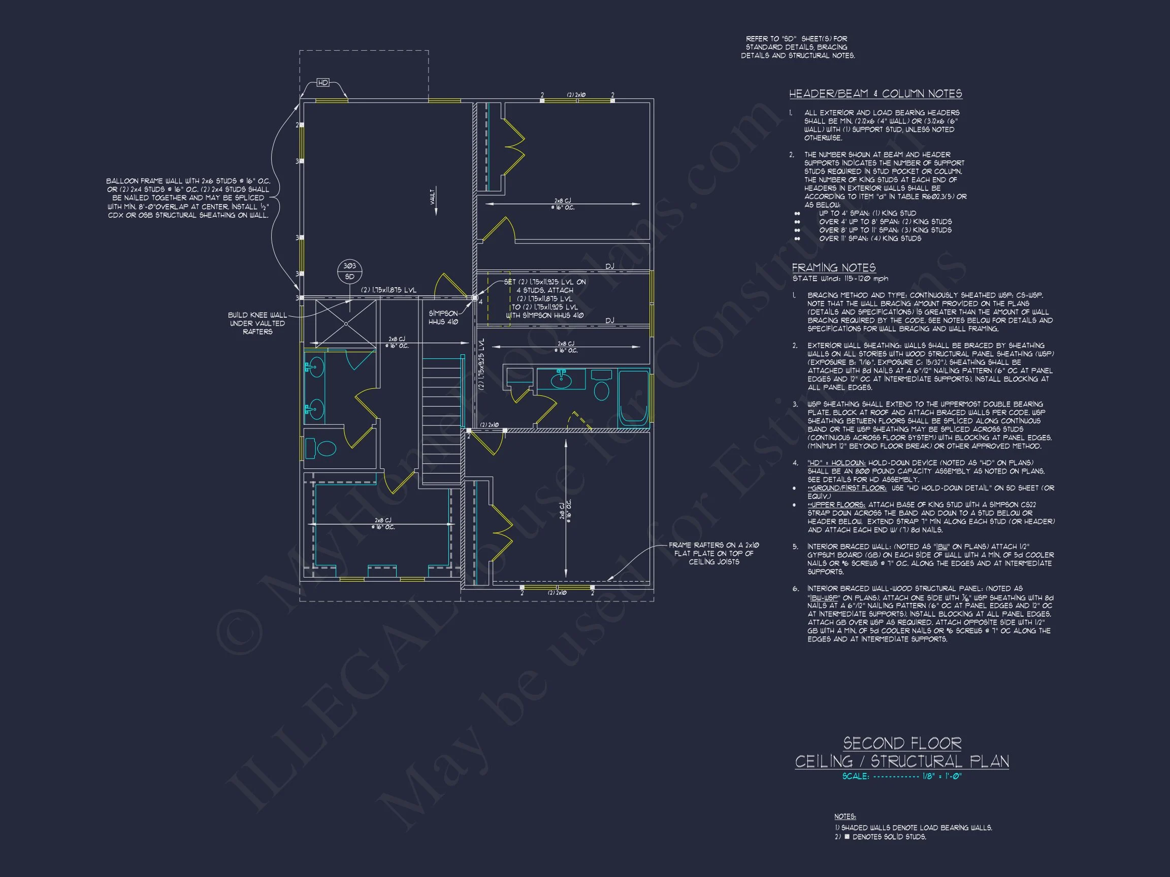 19-2218 HOUSE PLAN - Modern Farmhouse Plan - 3-Bed, 2.5-Bath, 2,000 SF 9 Beautiful house Plan with Detailed CAD Floor Designs and Blueprint