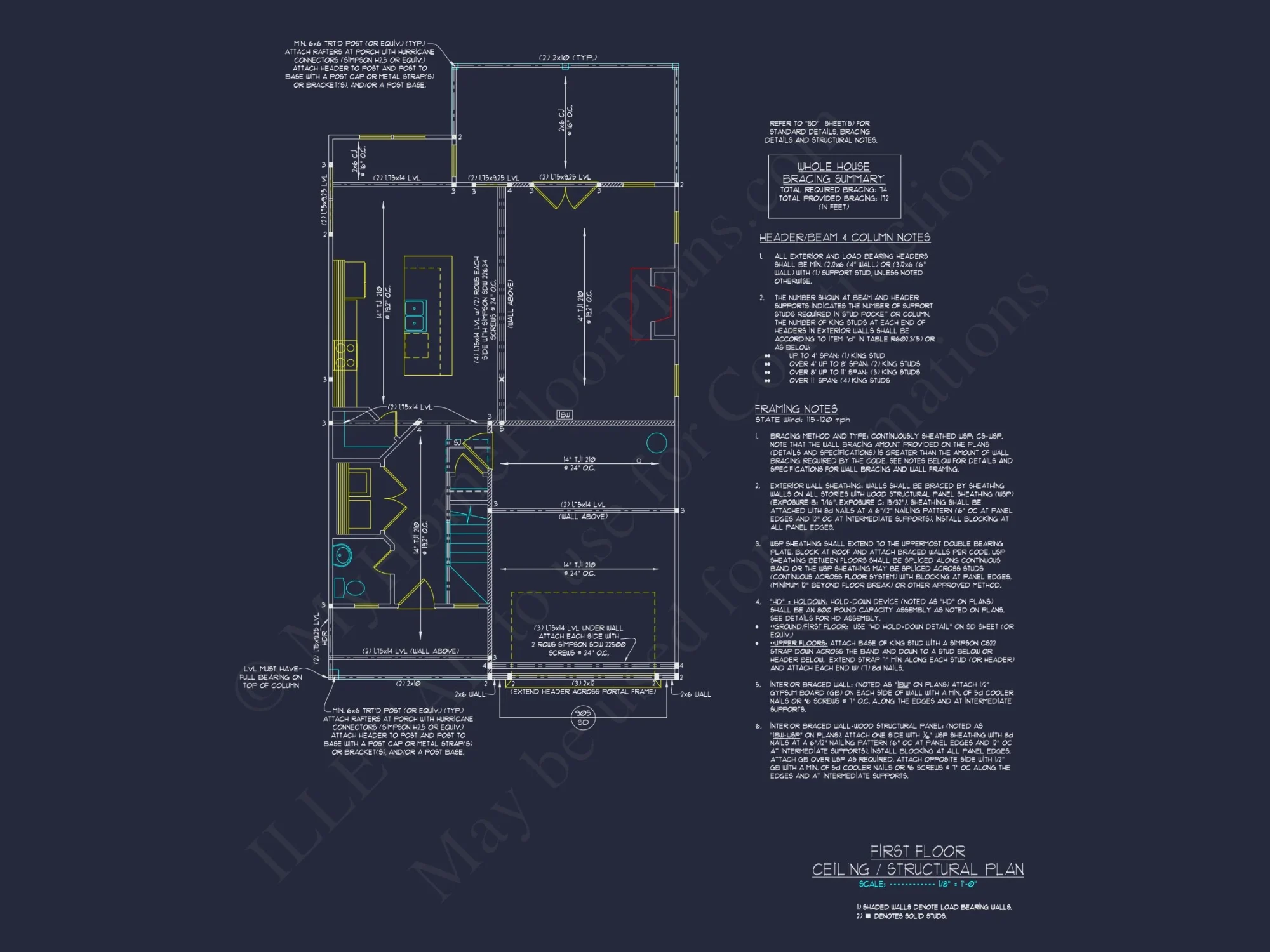 Beautiful house Plan with Detailed CAD Floor Designs and Blueprint