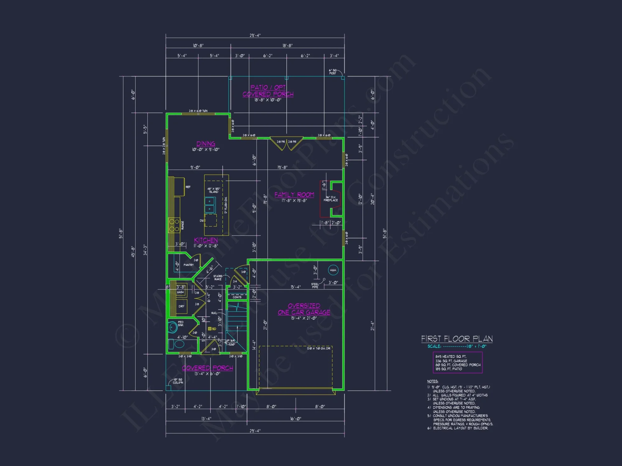 Beautiful house Plan with Detailed CAD Floor Designs and Blueprint