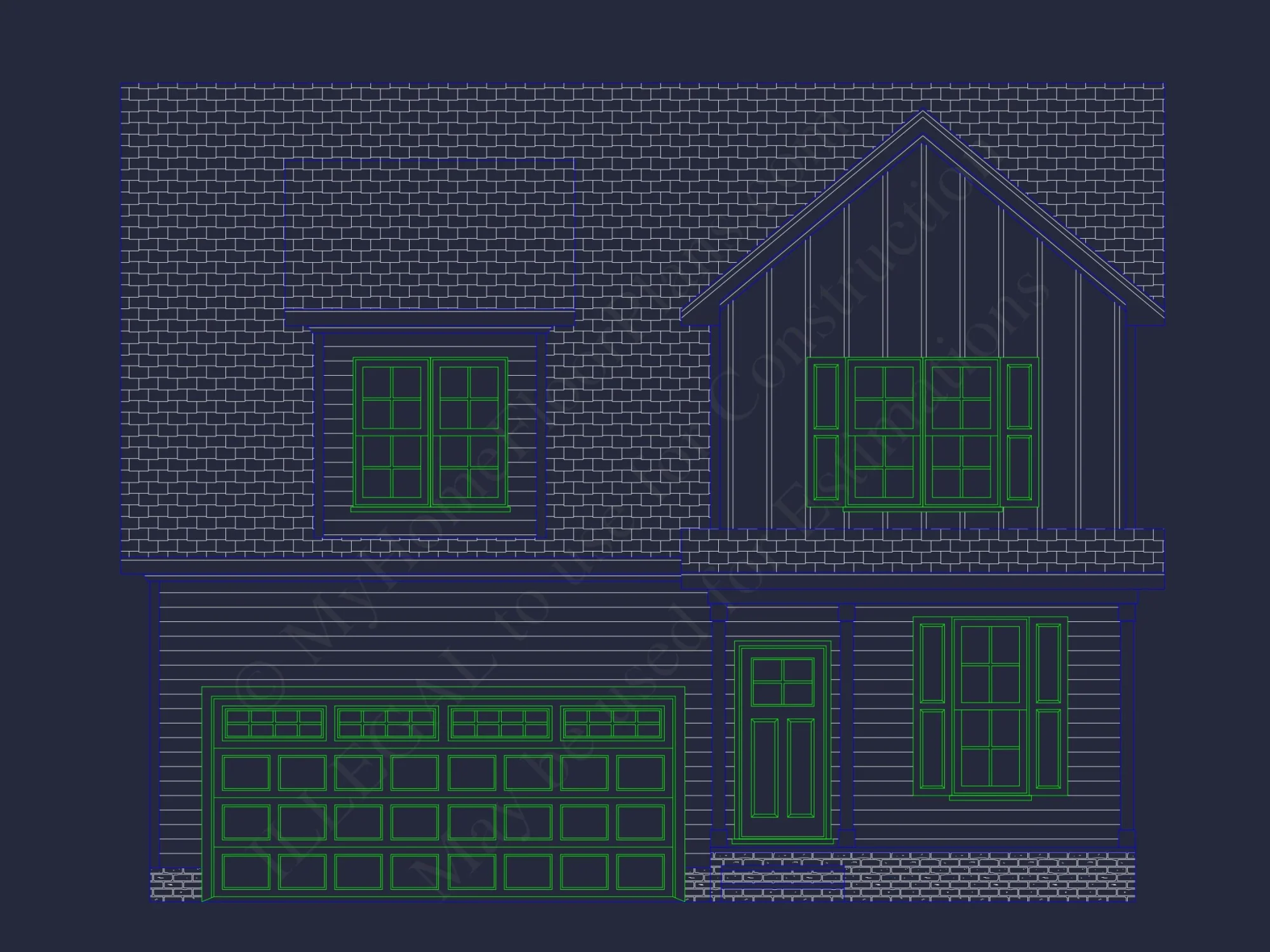 Modern house Plan with 2 Stories, 3 Beds, and Open Designs