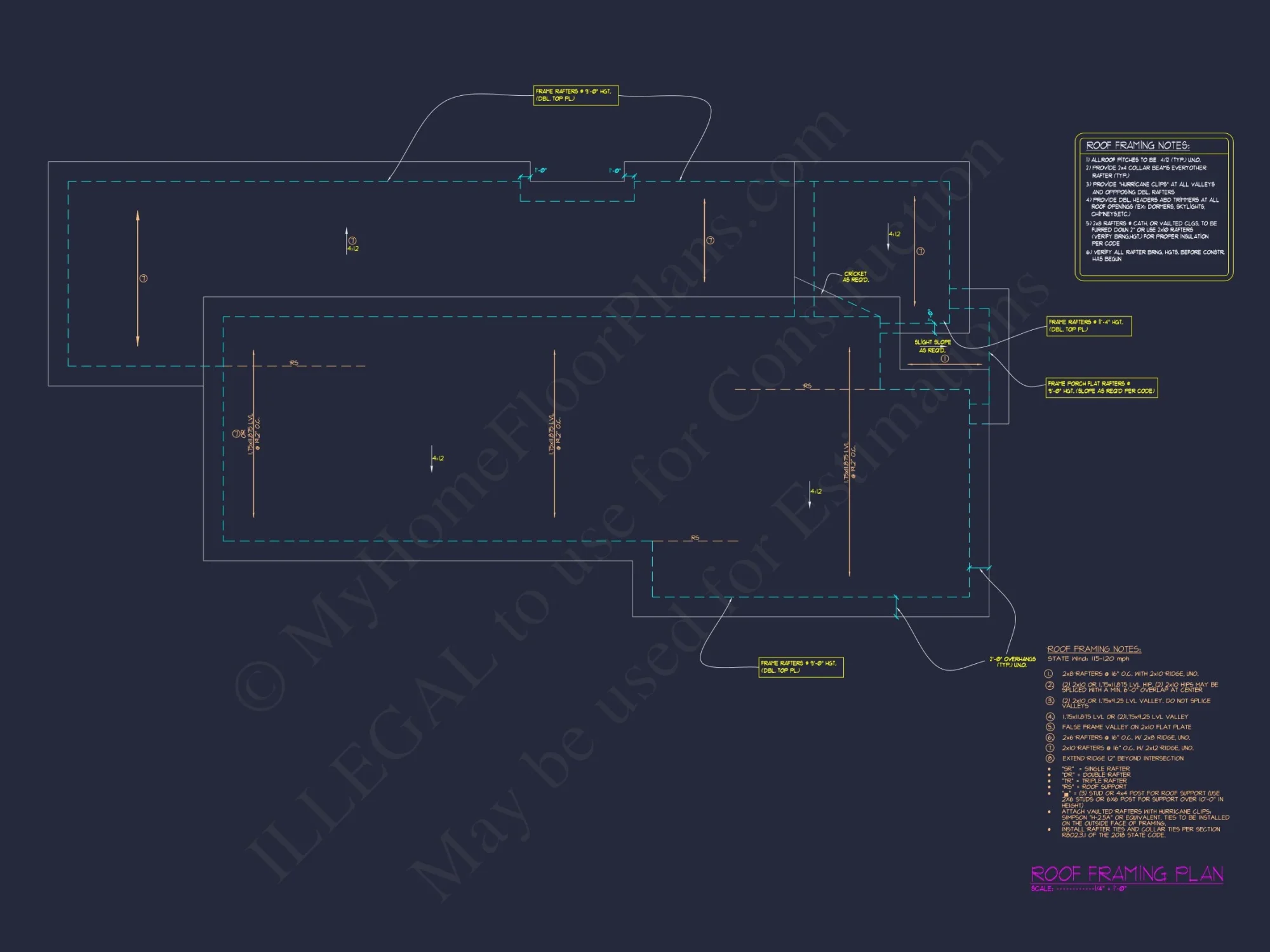 Modern house Floor Plan with CAD Designs and Blueprint