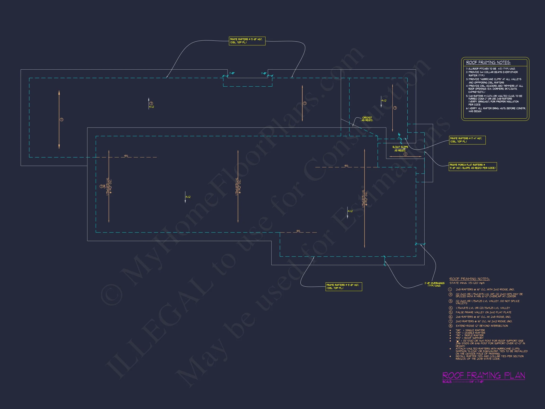 Modern house Floor Plan with CAD Designs and Blueprint