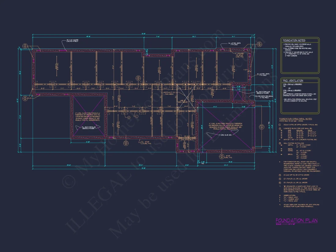 Modern house Floor Plan with CAD Designs and Blueprint