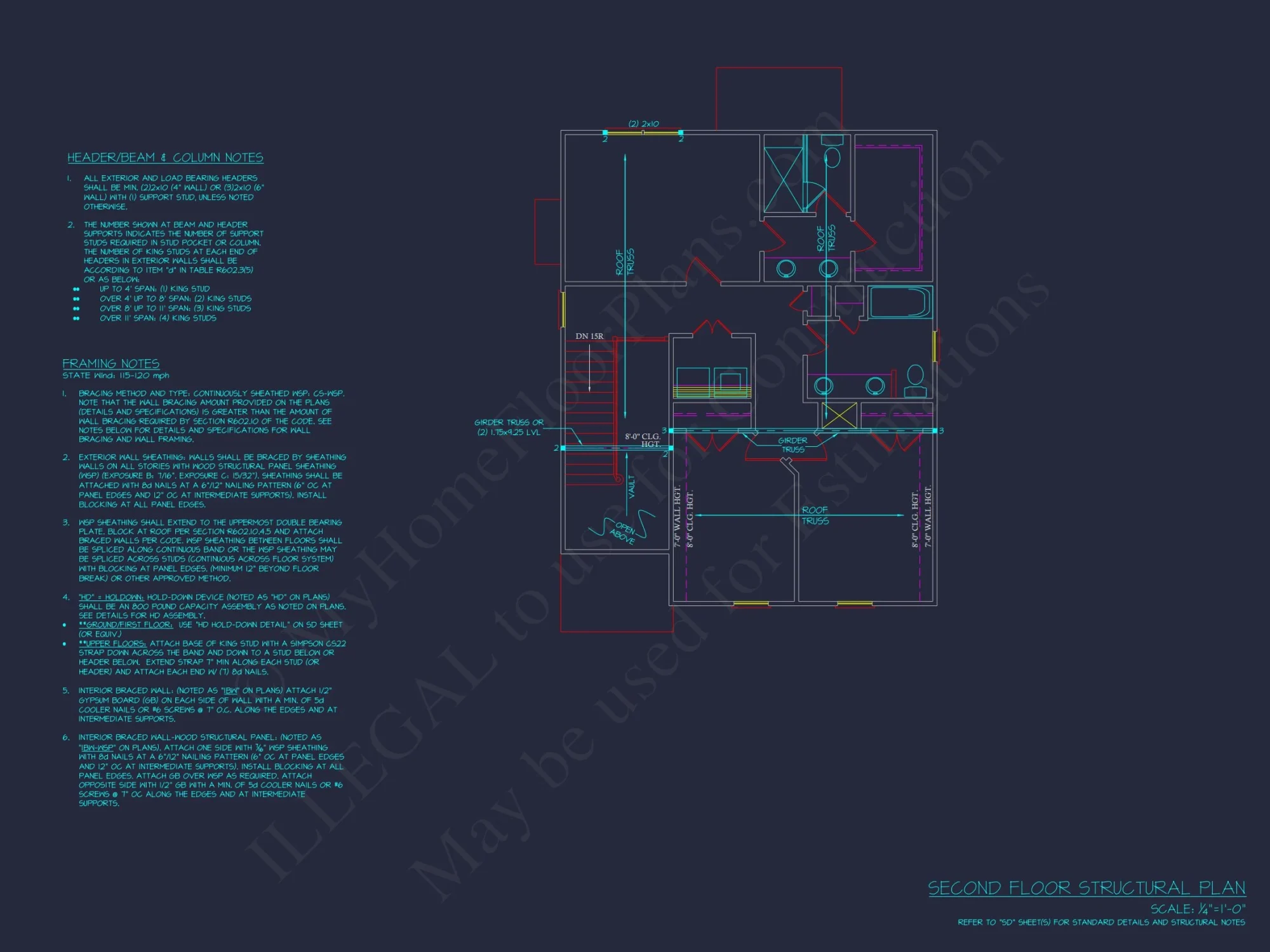 Modern Suburban house Plan with CAD Blueprints and 2-Story Design
