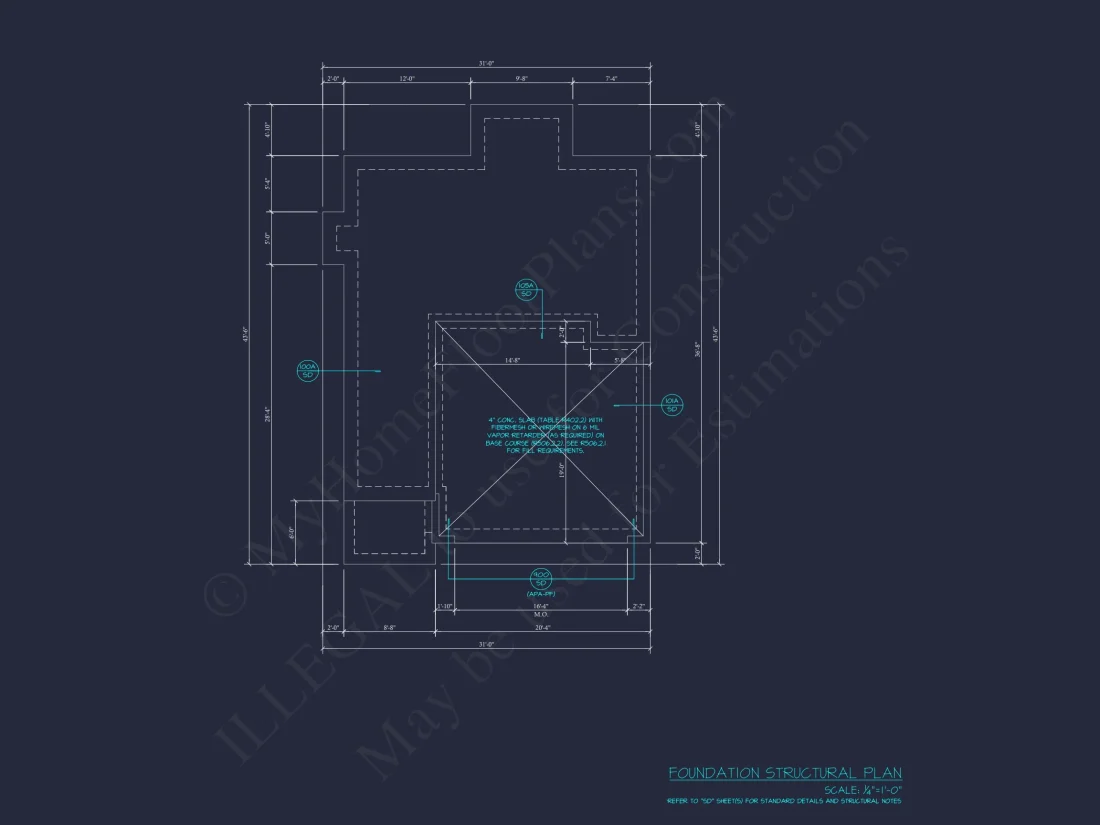 Modern Suburban house Plan with CAD Blueprints and 2-Story Design