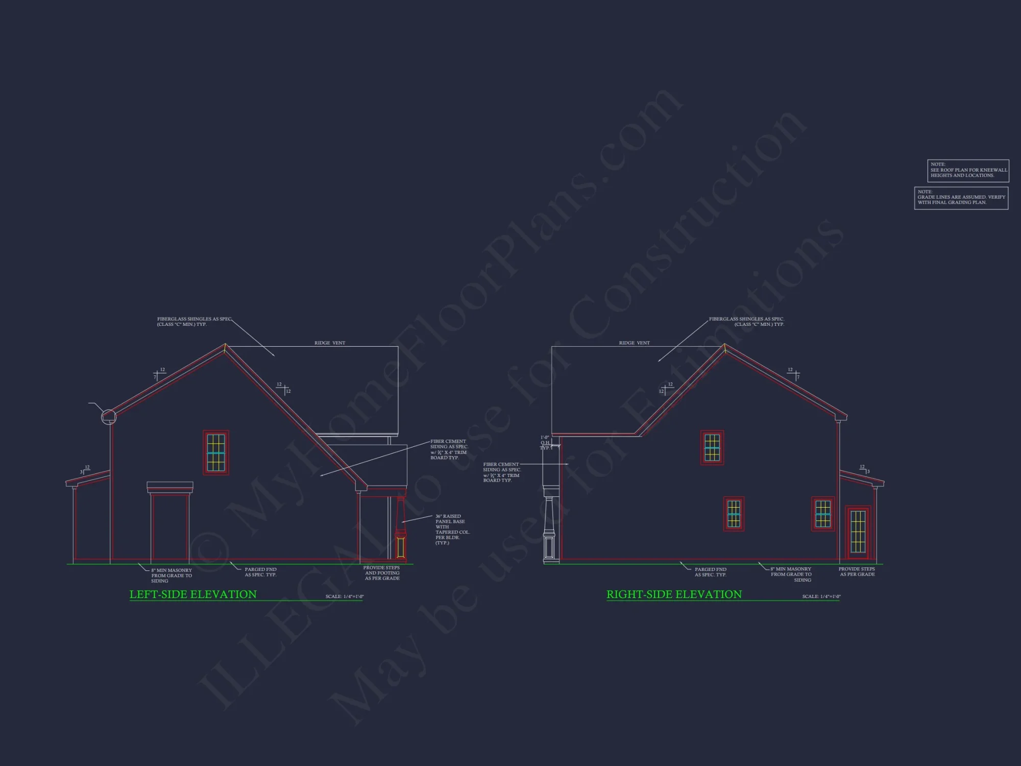 Modern Suburban house Plan with CAD Blueprints and 2-Story Design