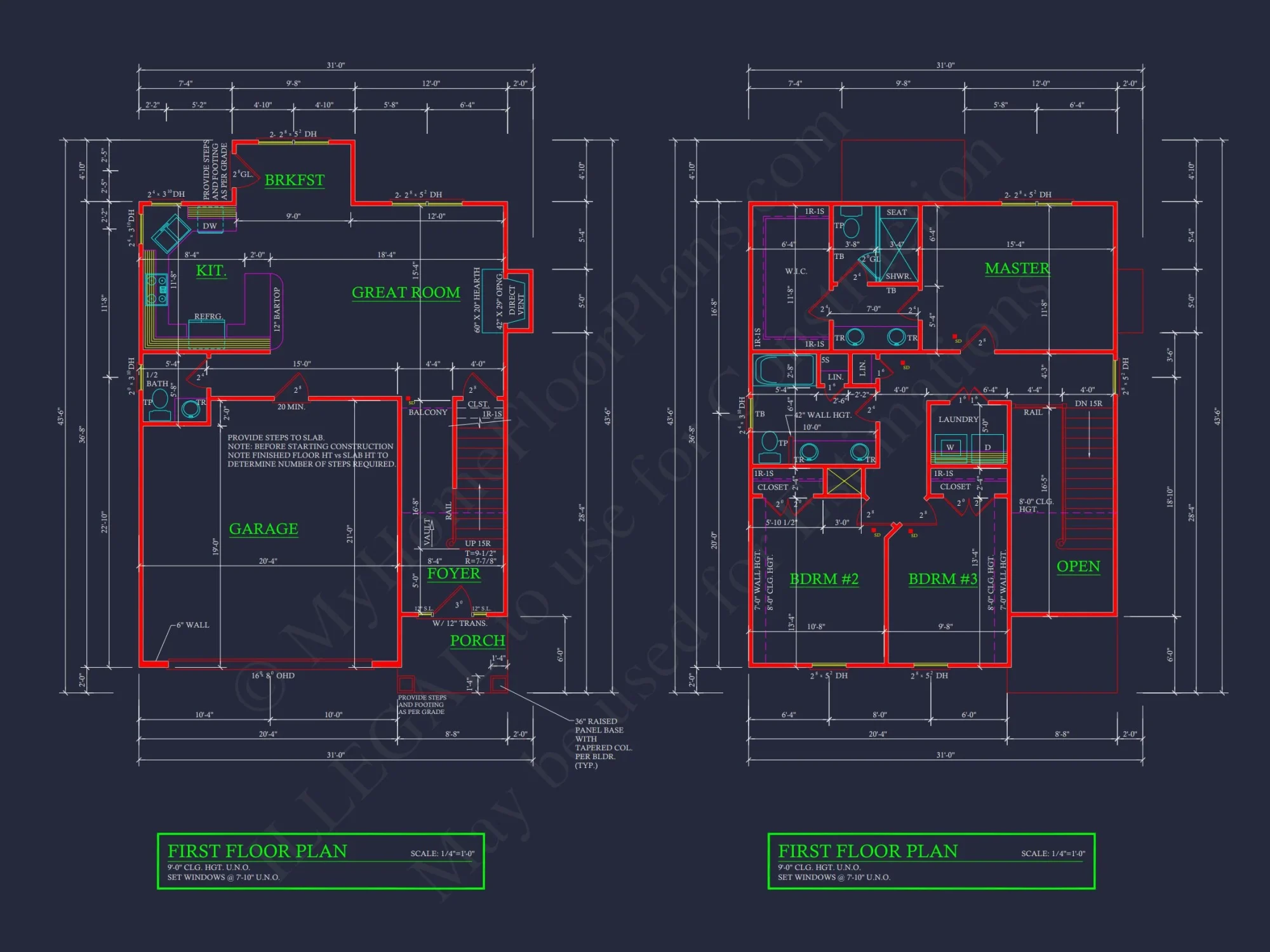 Craftsman house Plan: Floor Plan, Blueprint & CAD Designs