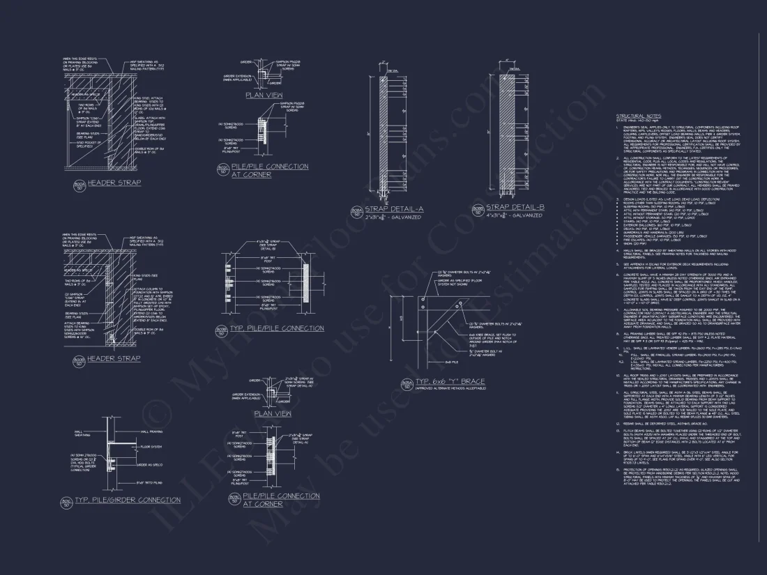 Modern Coastal house Plan with 2 Floors, 3 Bedrooms, & CAD Designs
