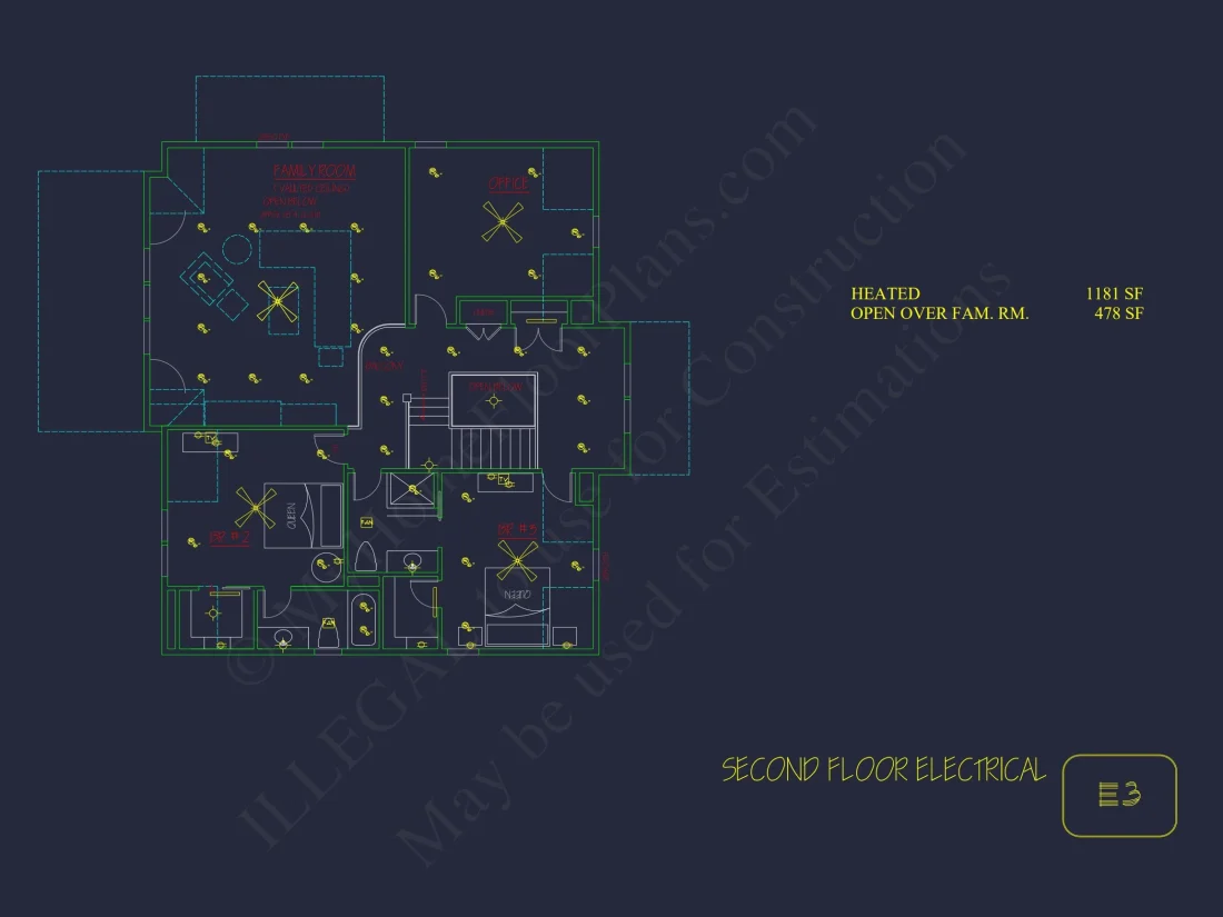 Modern Coastal house Plan with 2 Floors, 3 Bedrooms, & CAD Designs