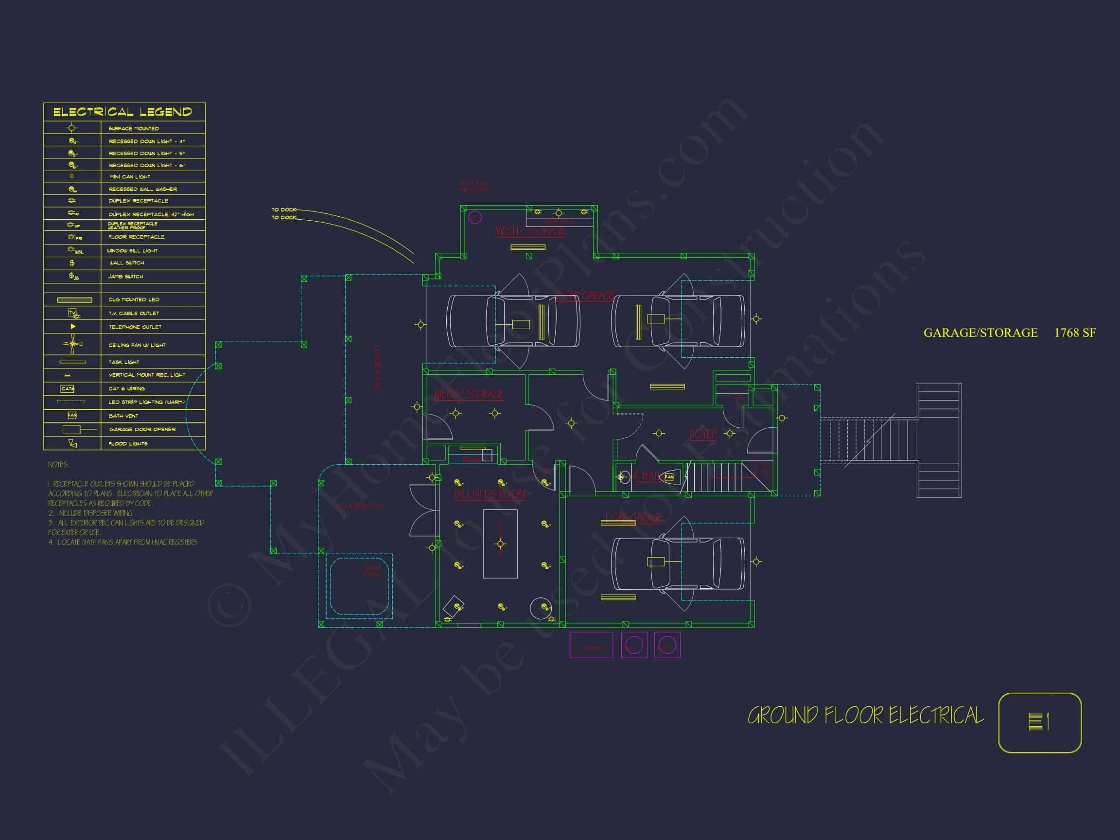 Modern Coastal house Plan with 2 Floors, 3 Bedrooms, & CAD Designs