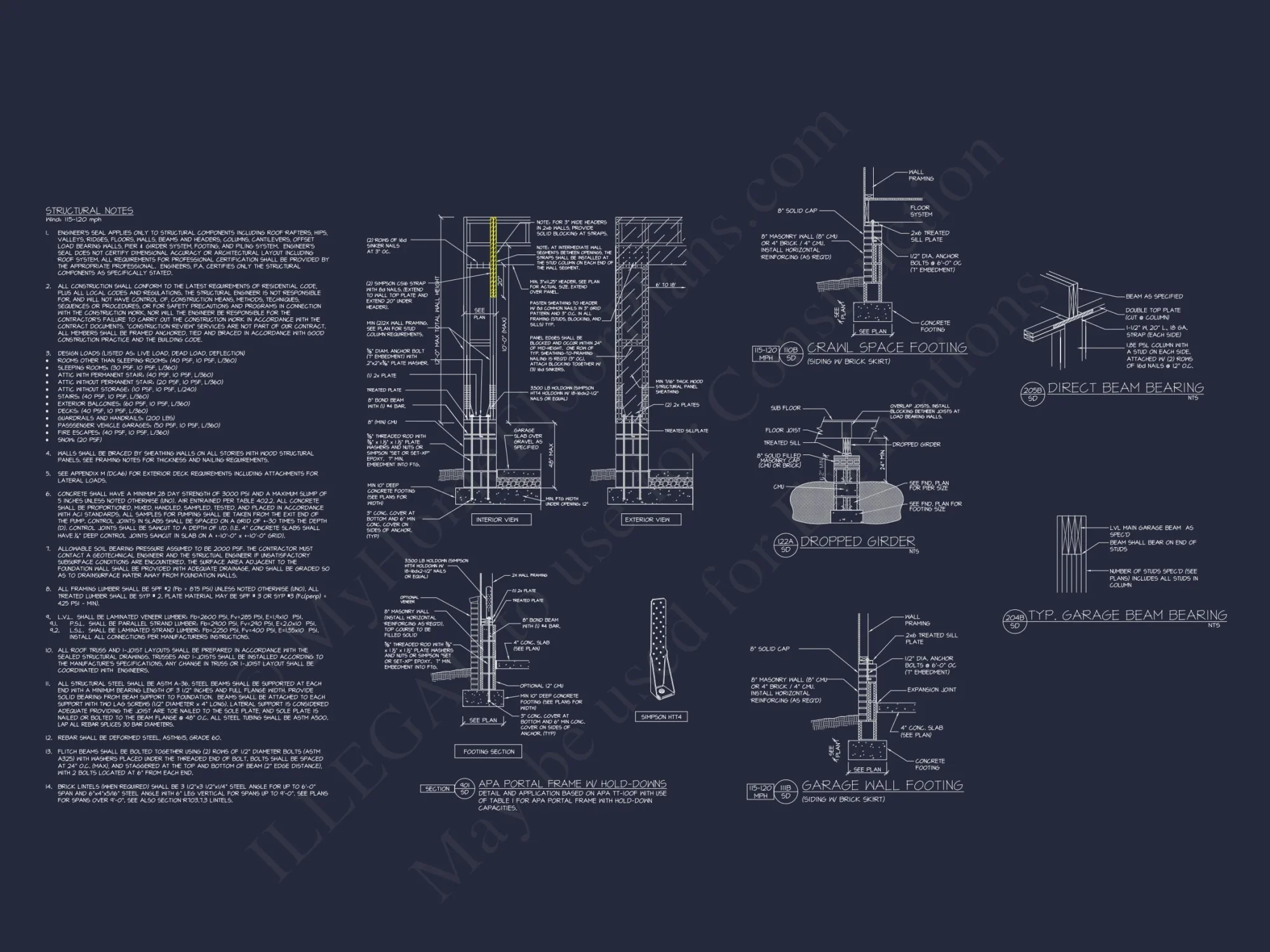 Modern house Plan with 2 Stories, CAD Blueprint & Features