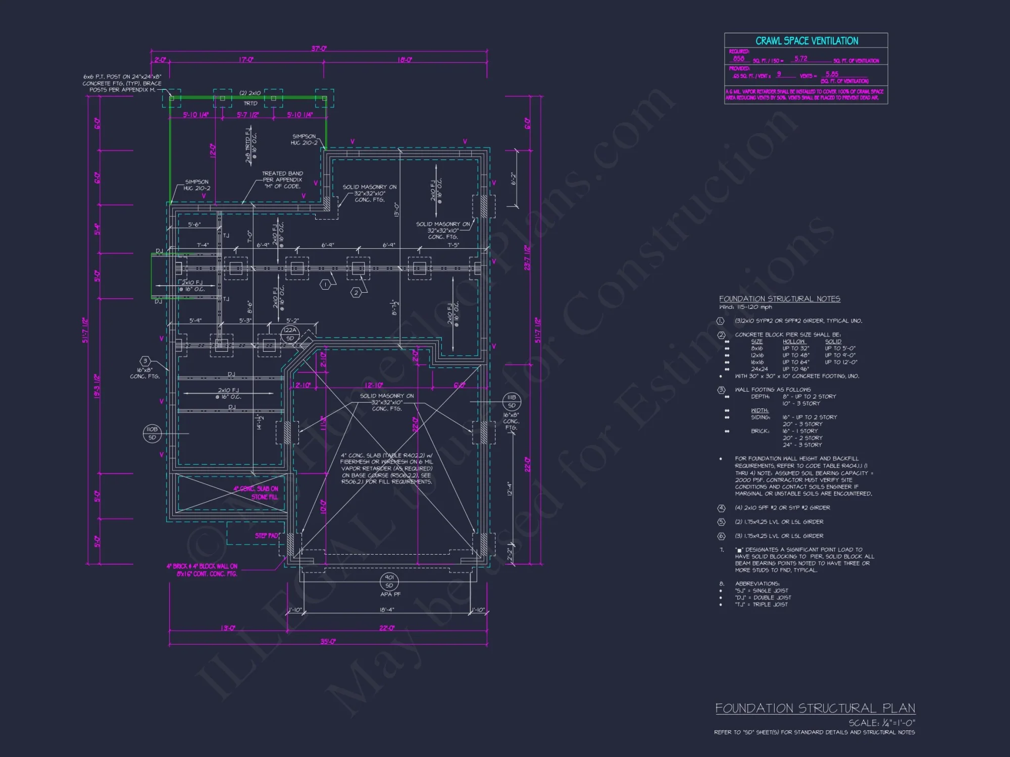 Modern house Plan with 2 Stories, CAD Blueprint & Features
