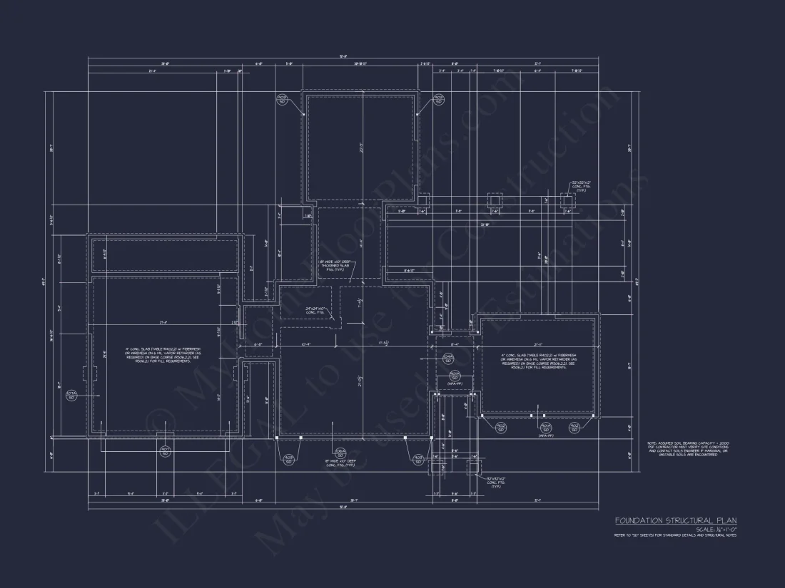 Modern house Floor Plan with 3-Car Garage and CAD Designs