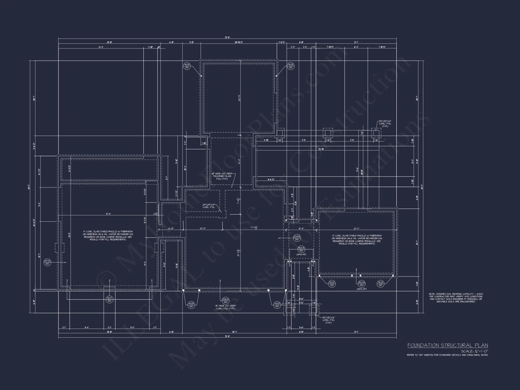 Modern house Floor Plan with 3-Car Garage and CAD Designs