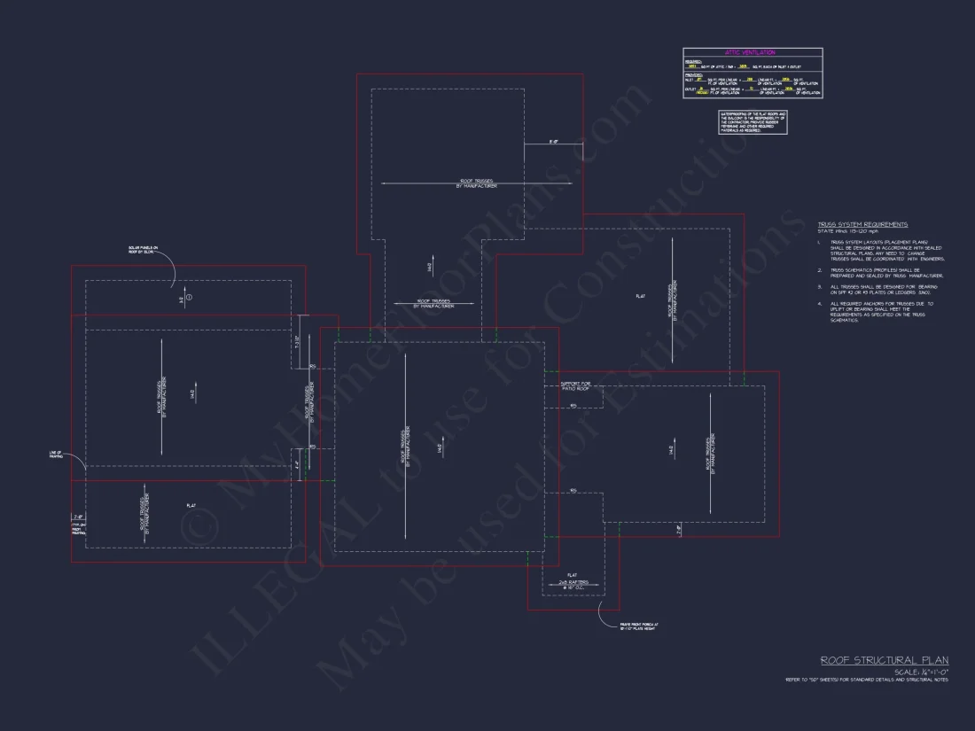 Modern house Floor Plan with 3-Car Garage and CAD Designs