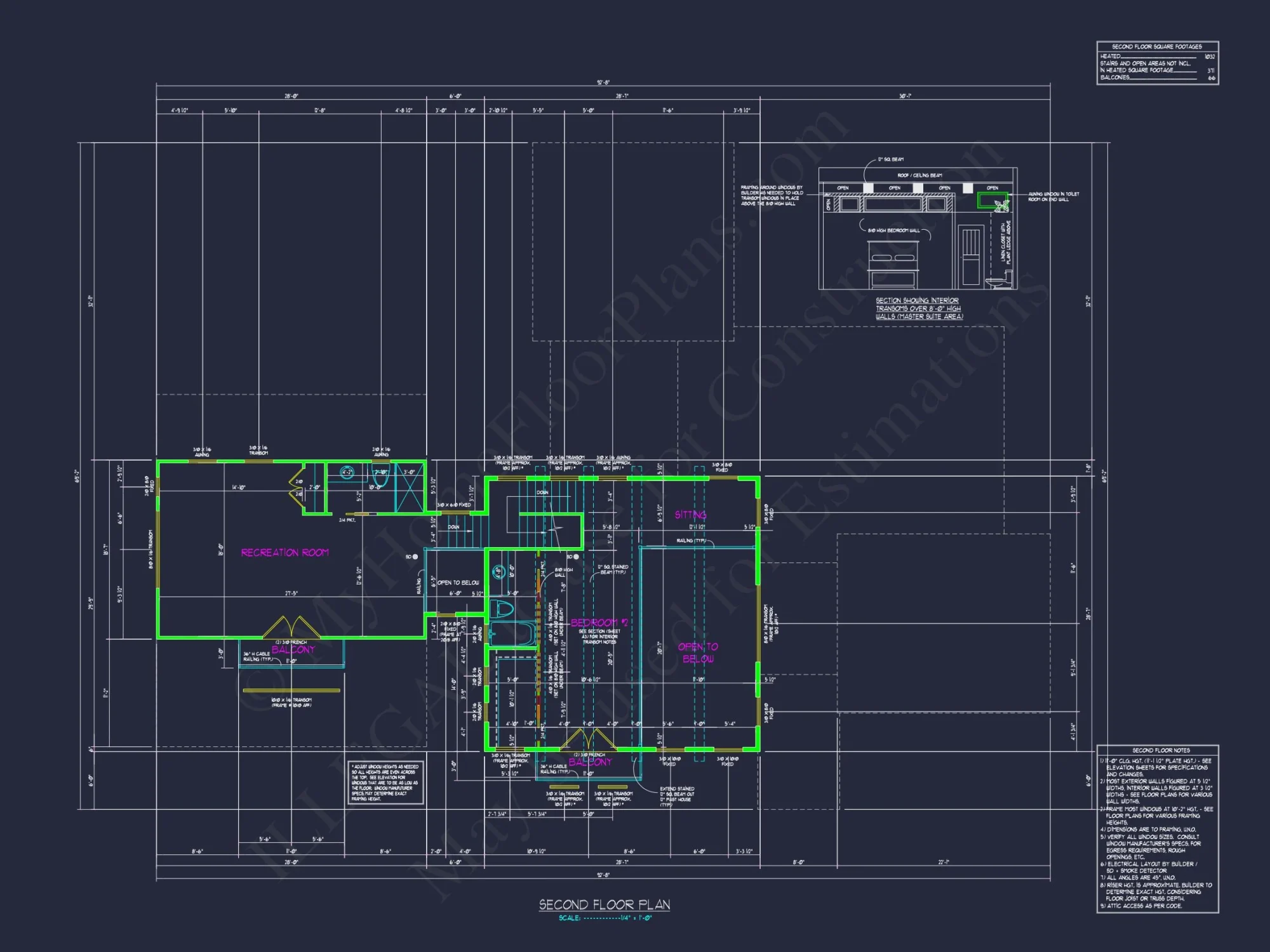 Modern house Floor Plan with 3-Car Garage and CAD Designs