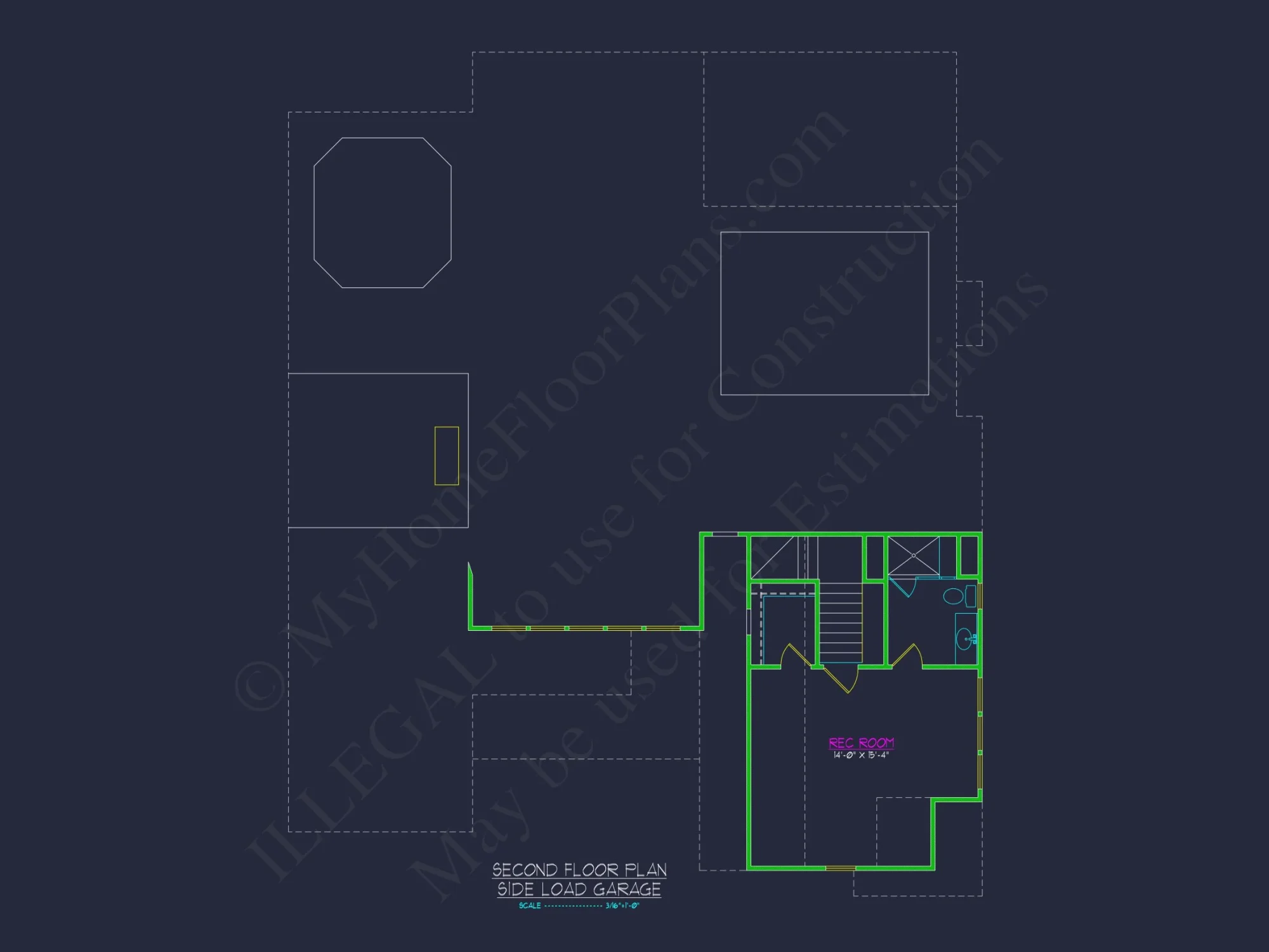 Charming Craftsman house Plan with 1.5 Floors and Side Garage