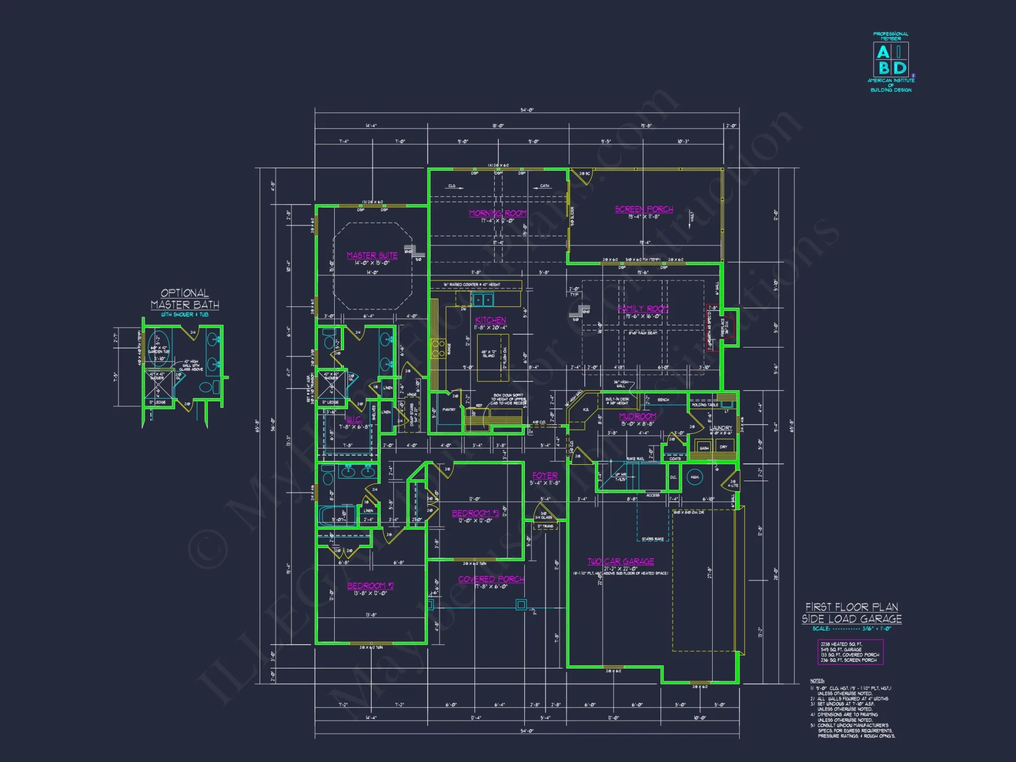 Charming Craftsman house Plan with 1.5 Floors and Side Garage