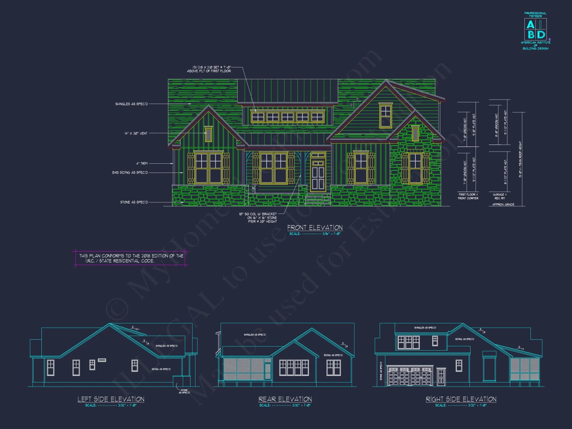 Charming Craftsman house Plan with 1.5 Floors and Side Garage