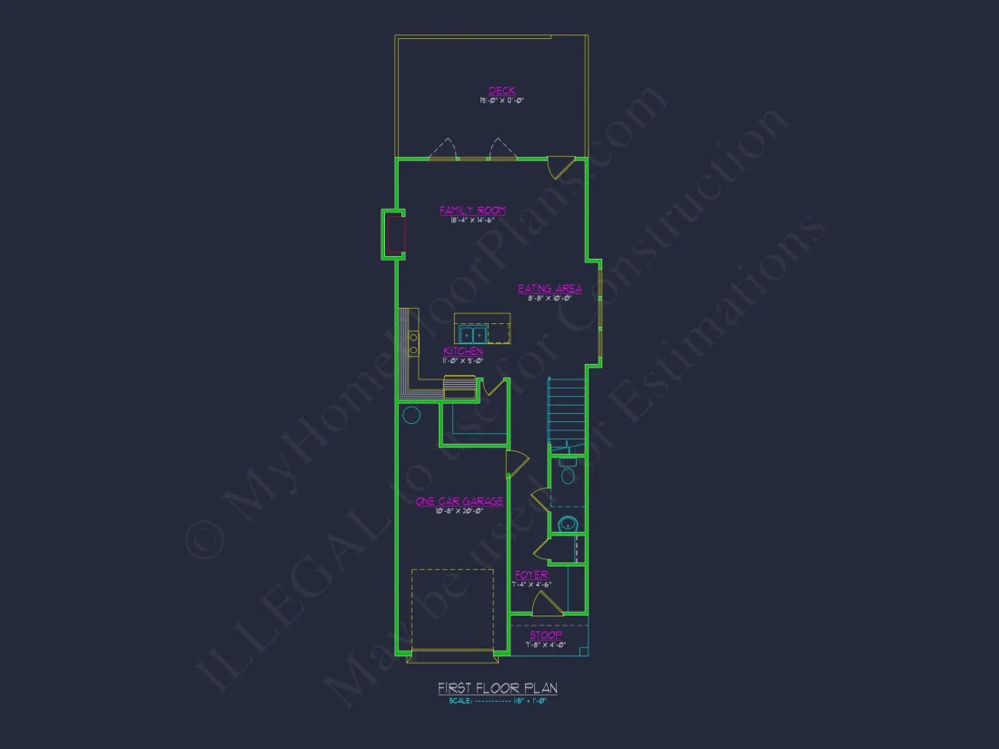 Modern Craftsman house Plan - Architectural CAD Designs