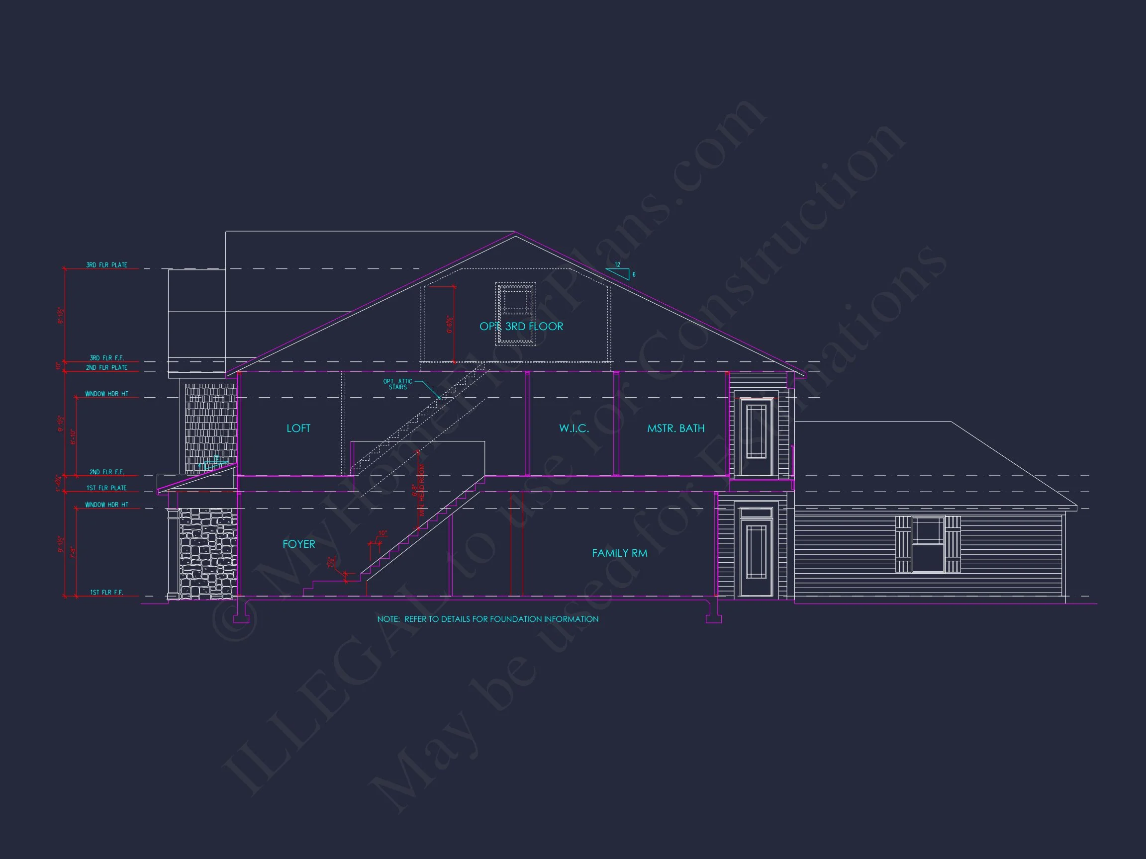 Modern Craftsman house Plan with Open Floor CAD Designs