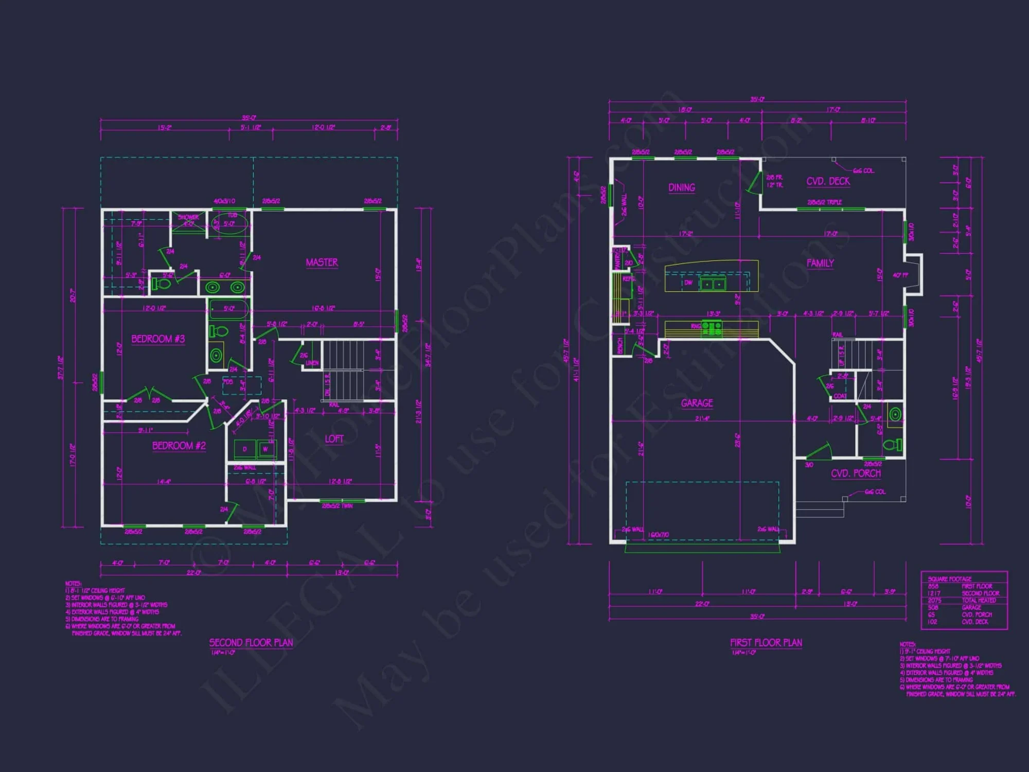 Effortless 2-Story house Plan: Stunning Floor Designs in CAD