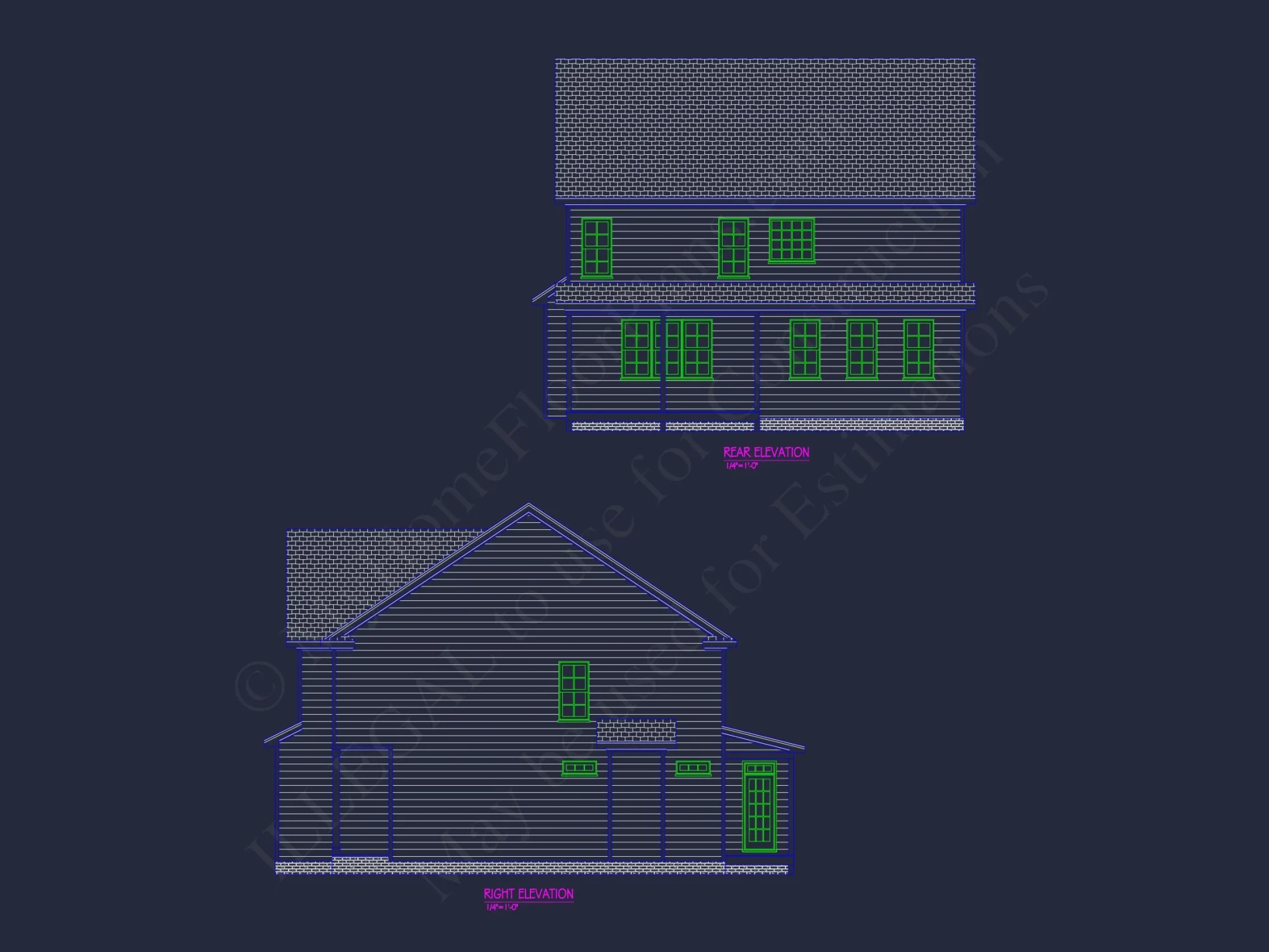 Effortless 2-Story house Plan: Stunning Floor Designs in CAD
