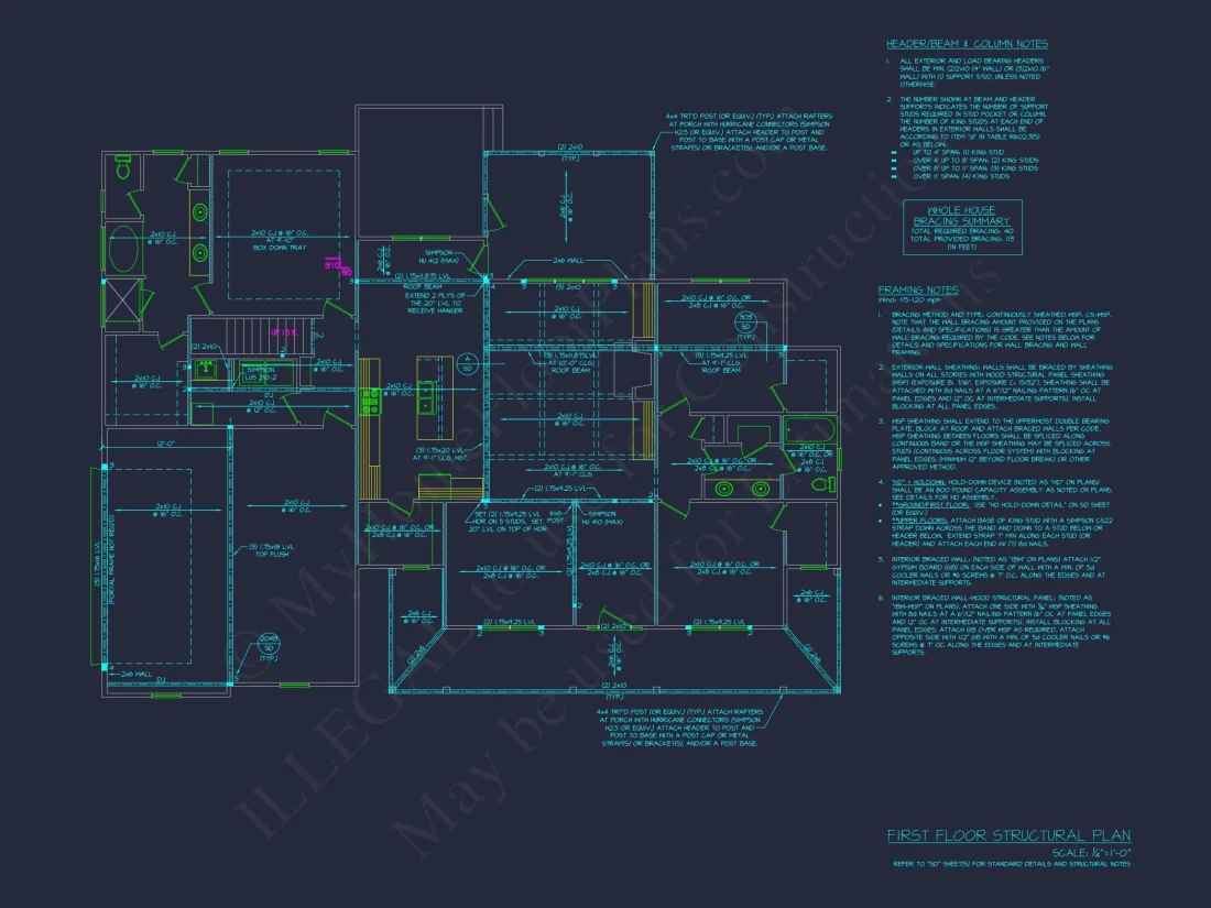 Craftsman house Plan with 2, 041 SF - Floor Plan and Designs