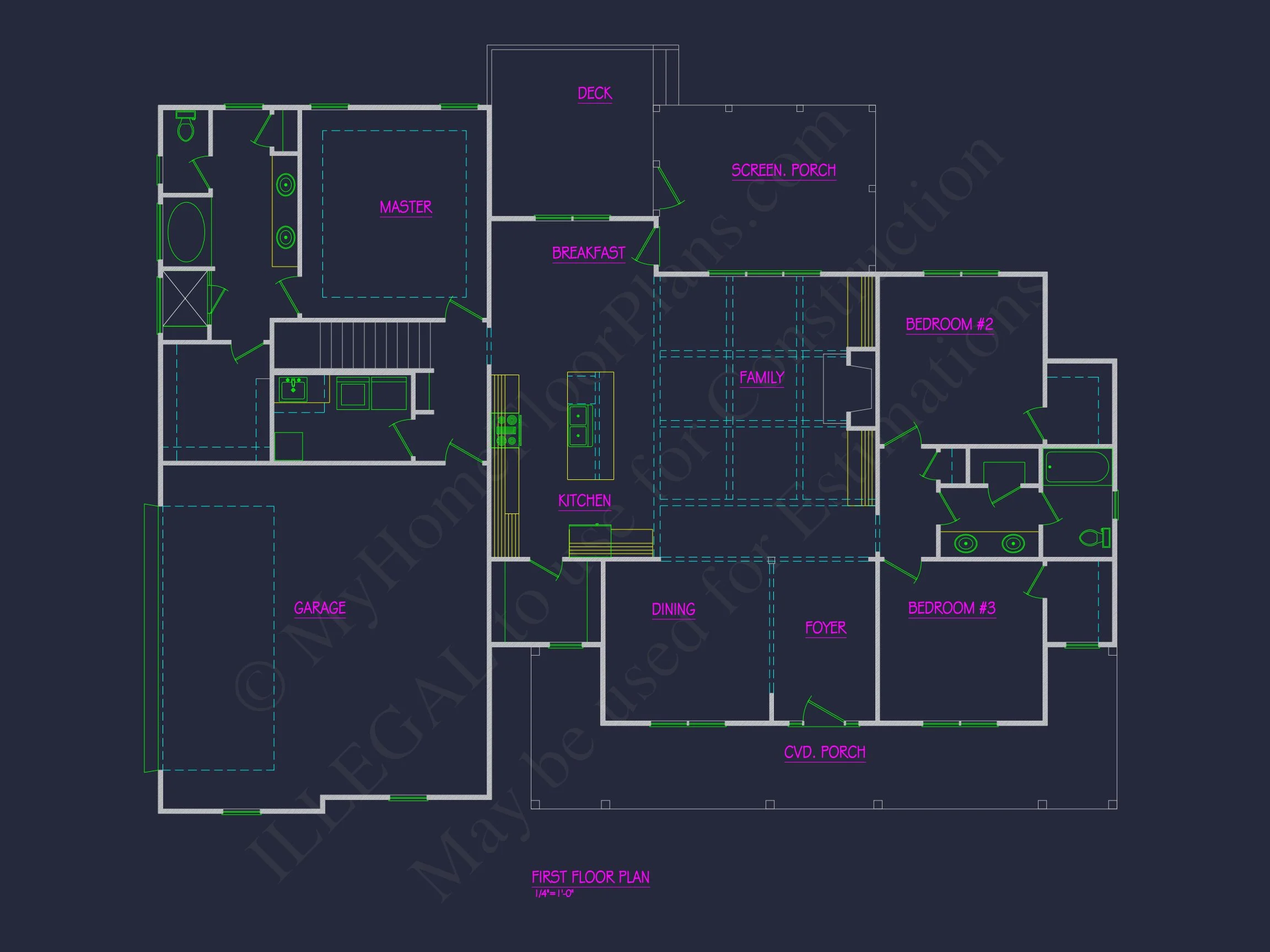 19-1552 HOUSE PLAN - Modern Farmhouse Plan - 3-Bed, 2.5-Bath, 2,350 SF 4 Craftsman house Plan with 2, 041 SF - Floor Plan and Designs