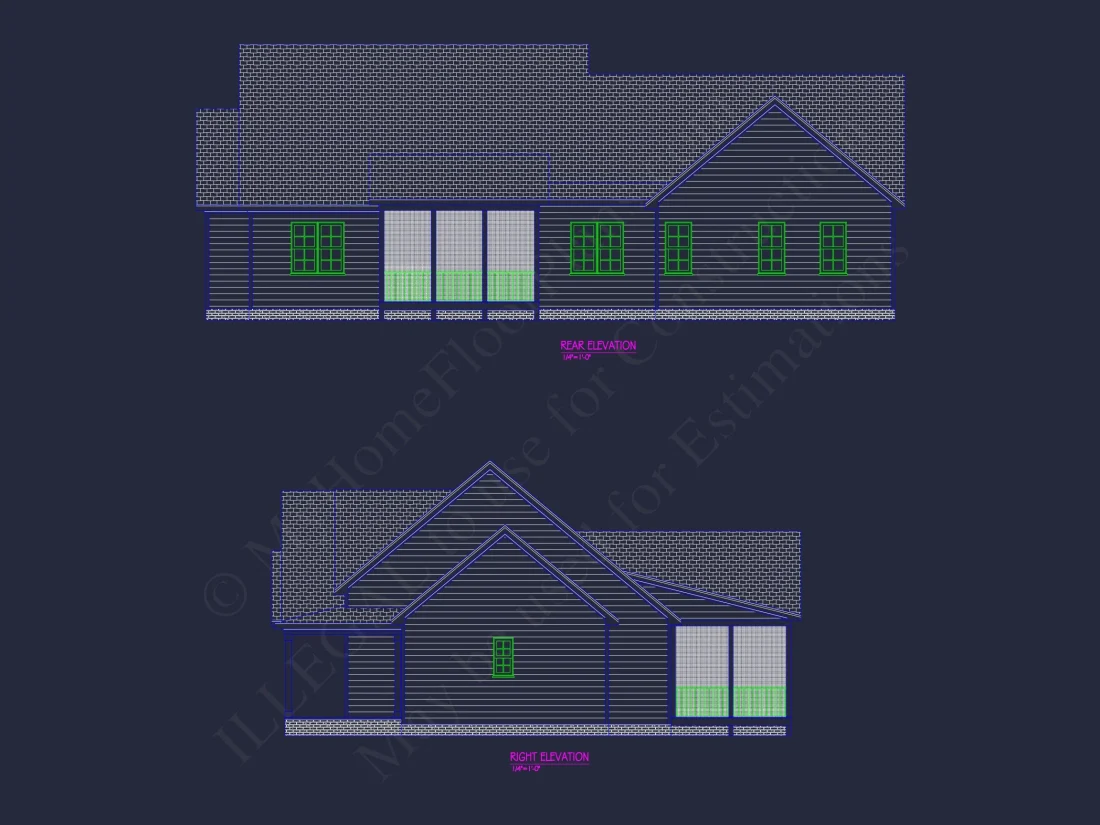 Craftsman house Plan with 2, 041 SF - Floor Plan and Designs
