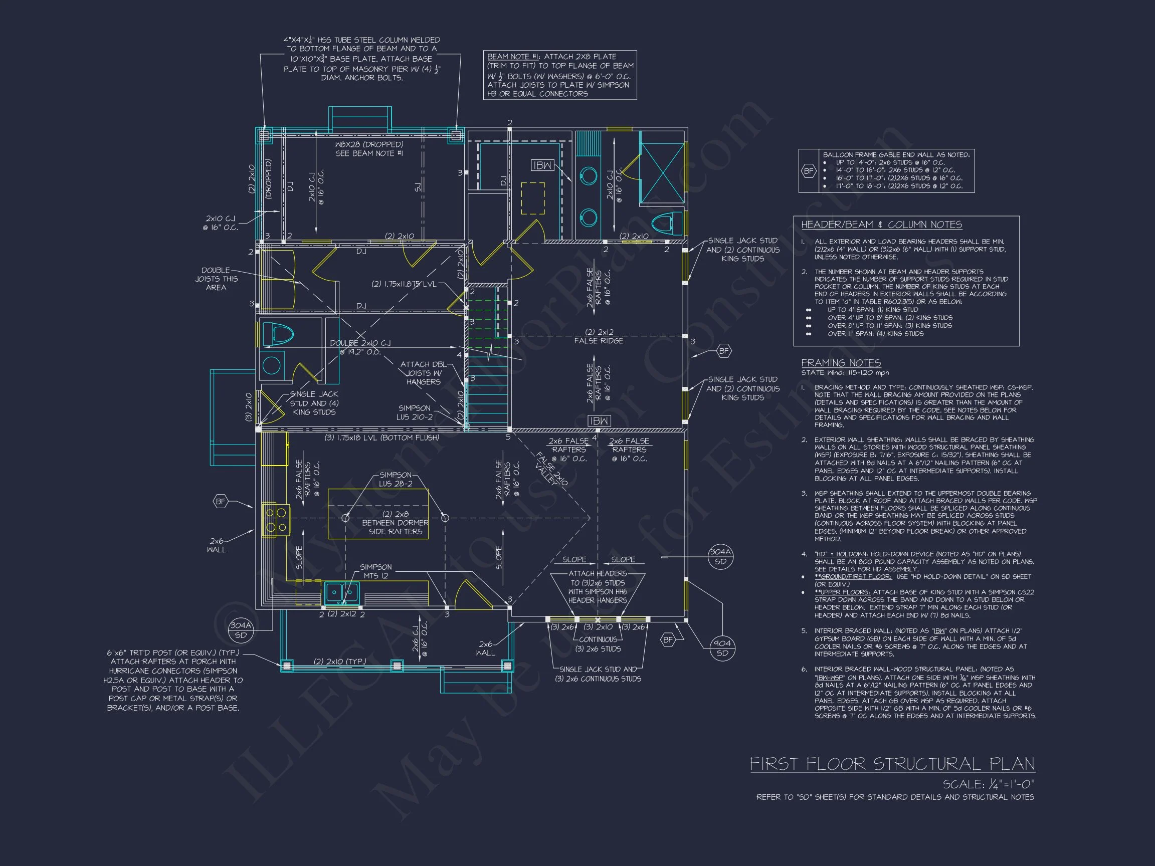 19-1448 HOUSE PLAN - Cape Cod Home Plan - 3-Bed, 2-Bath, 1,450 SF 8 Traditional house Plan with 2 Stories - Blueprint and CAD Design
