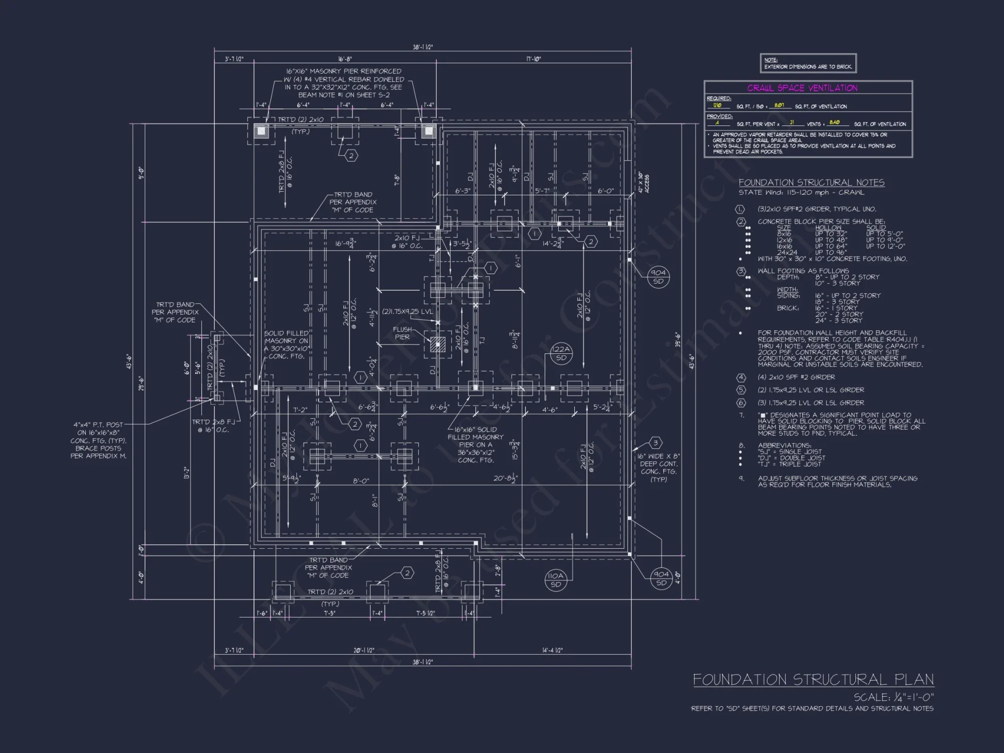 Traditional house Plan with 2 Stories - Blueprint and CAD Design
