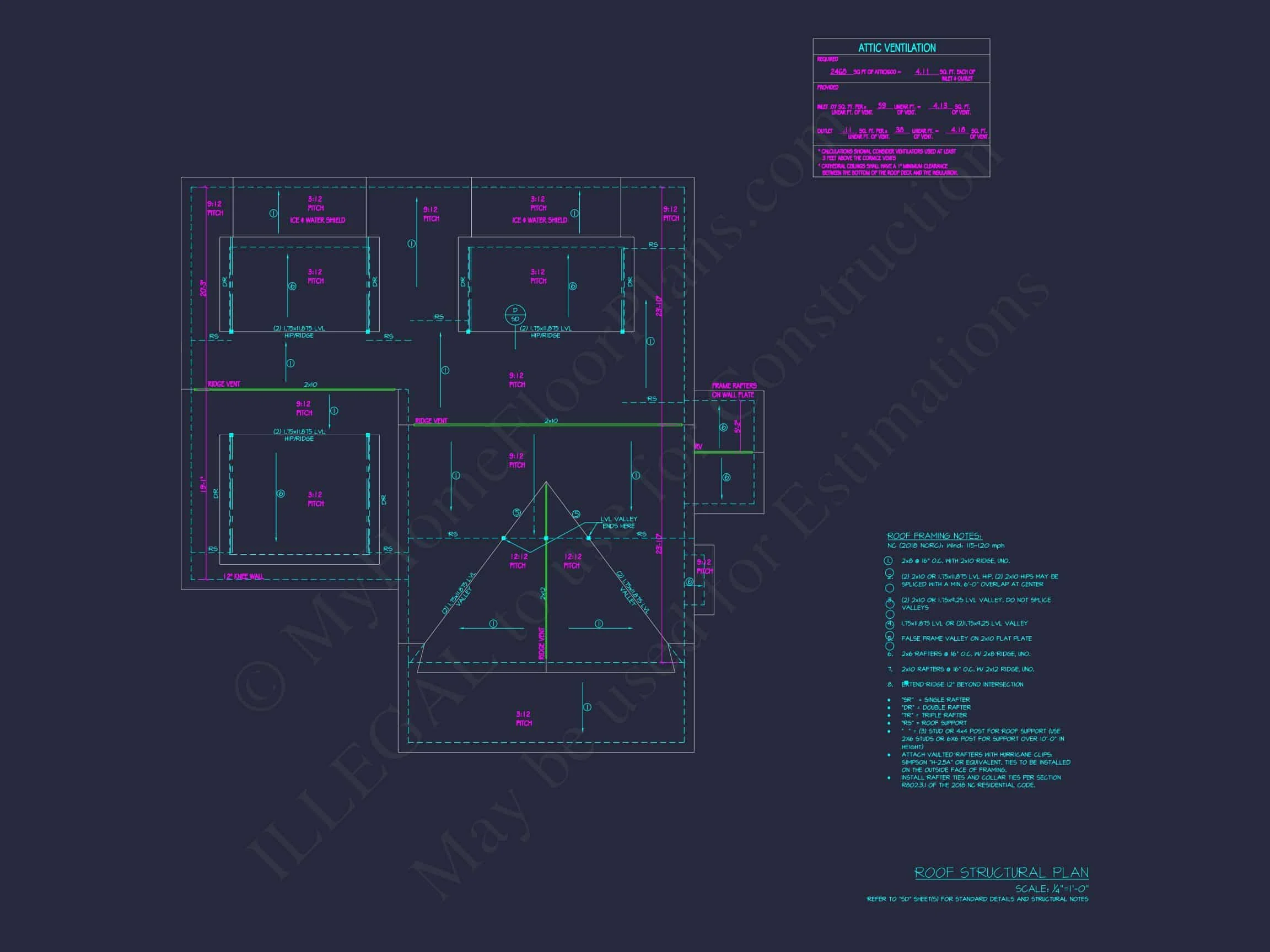 19-1280 HOUSE PLAN - Modern Farmhouse Home Plan - 4-Bed, 3-Bath, 2,650 SF 11 2-Story Floor Plan