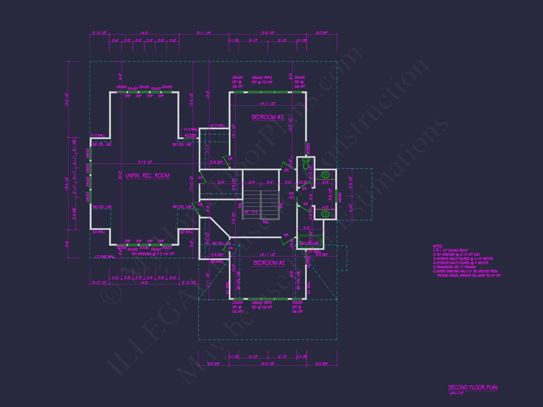 19-1280 HOUSE PLAN - Modern Farmhouse Home Plan - 4-Bed, 3-Bath, 2,650 SF 7 Craftsman house Plan