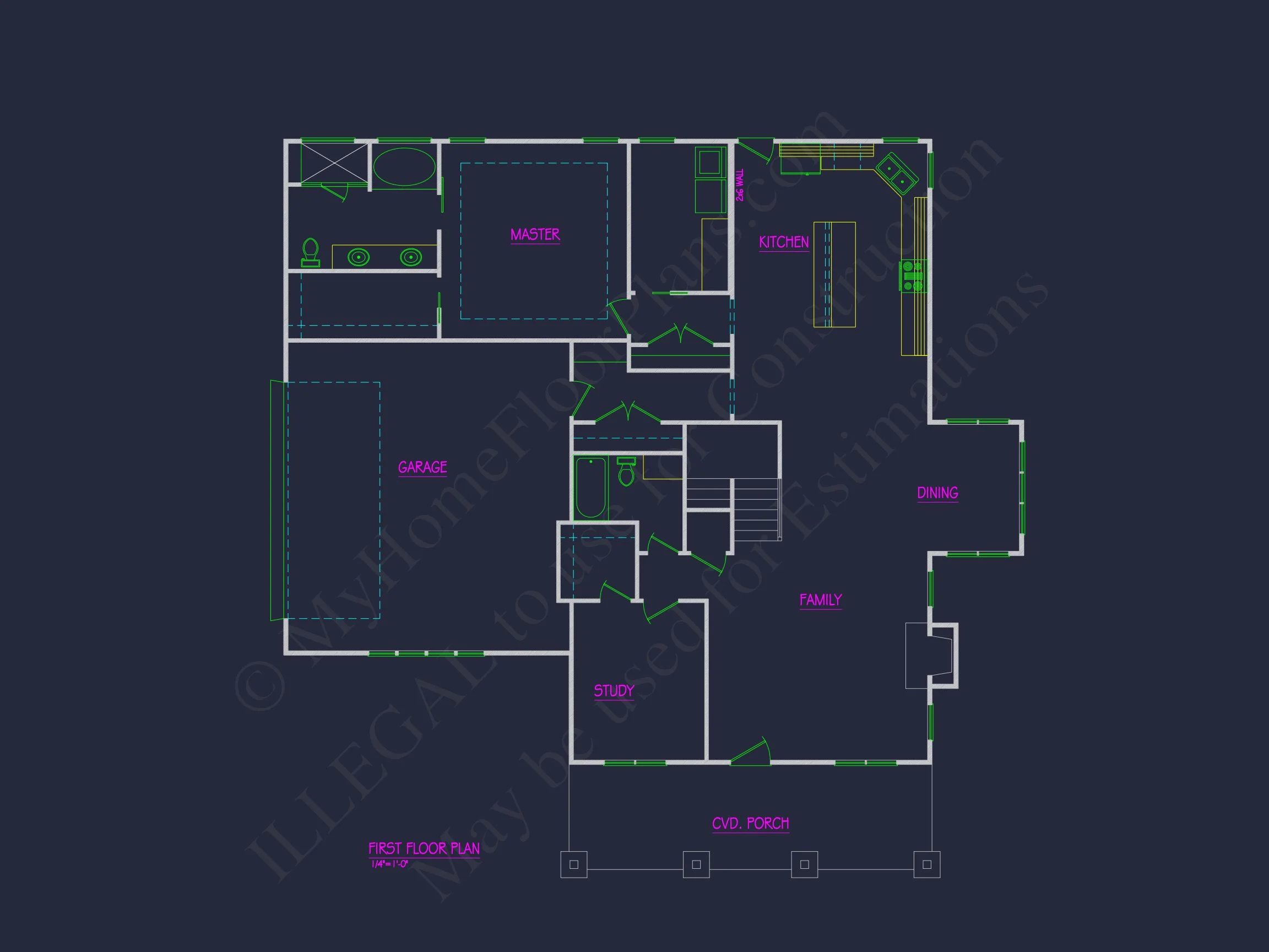 19-1280 HOUSE PLAN - Modern Farmhouse Home Plan - 4-Bed, 3-Bath, 2,650 SF 4 Craftsman house Plan