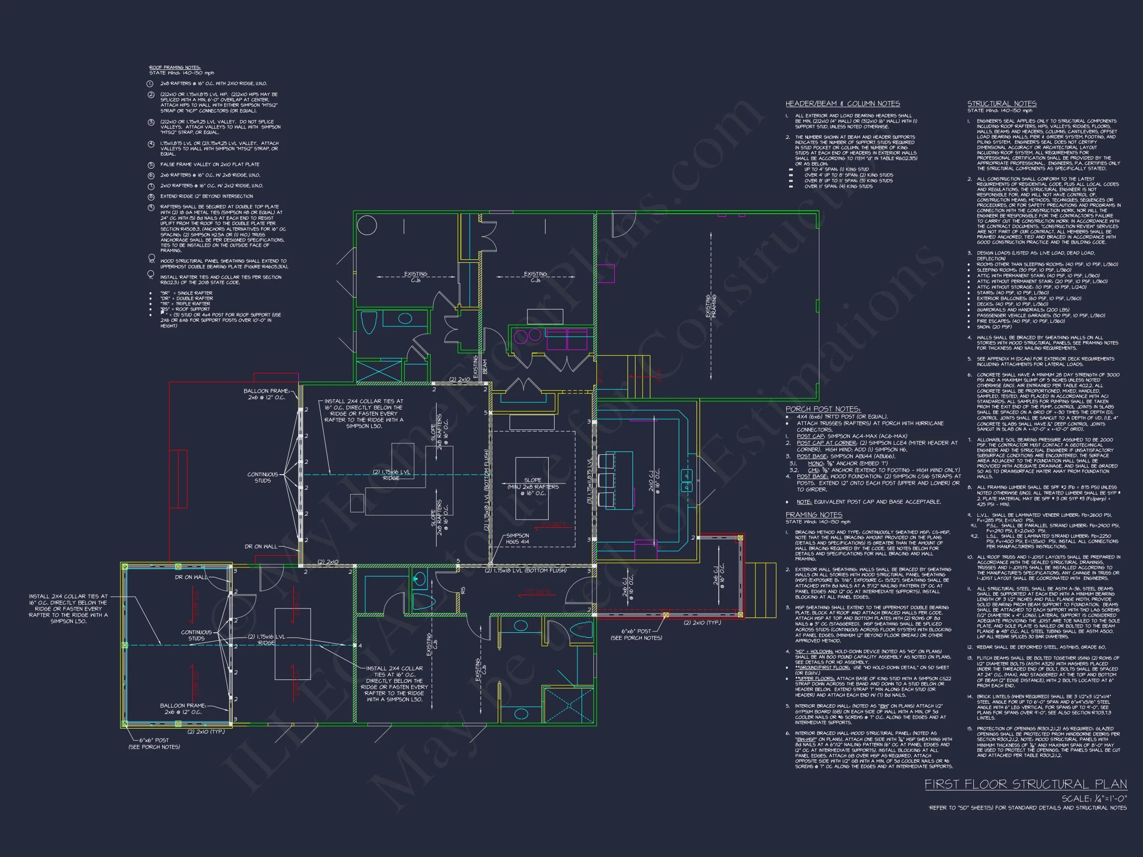 19-1246 HOUSE PLAN - Traditional Ranch Home Plan - 3-Bed, 2-Bath, 1,600 SF 11 Traditional Craftsman house Plan with 1-Story CAD Designs
