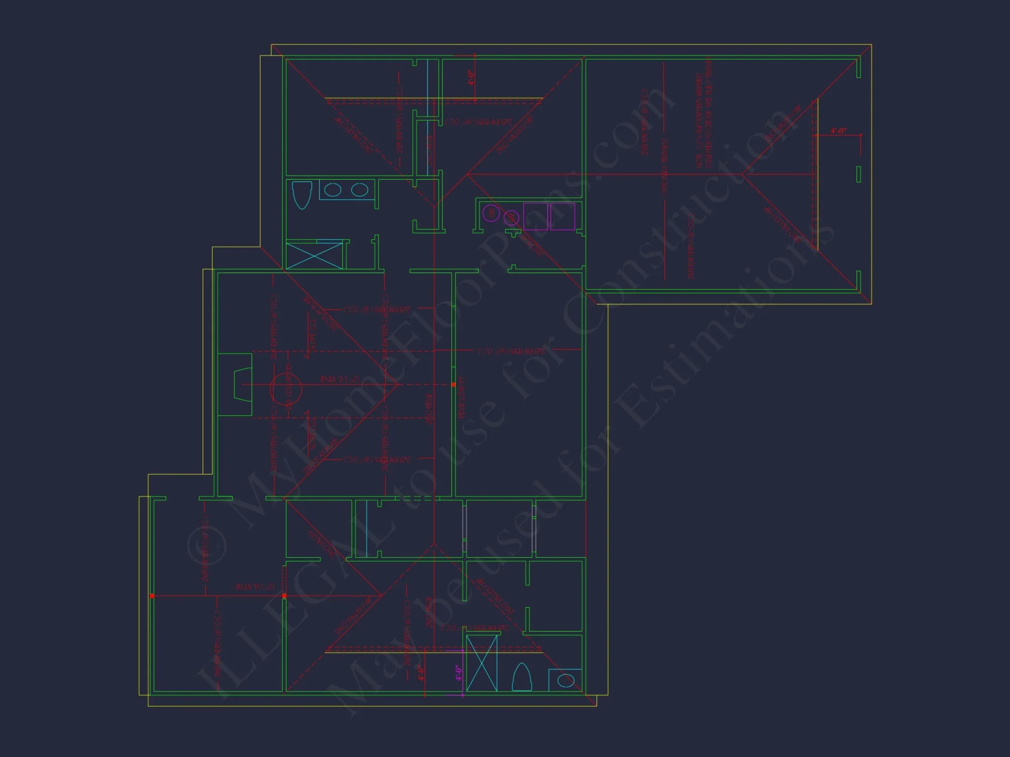 Traditional Craftsman house Plan with 1-Story CAD Designs