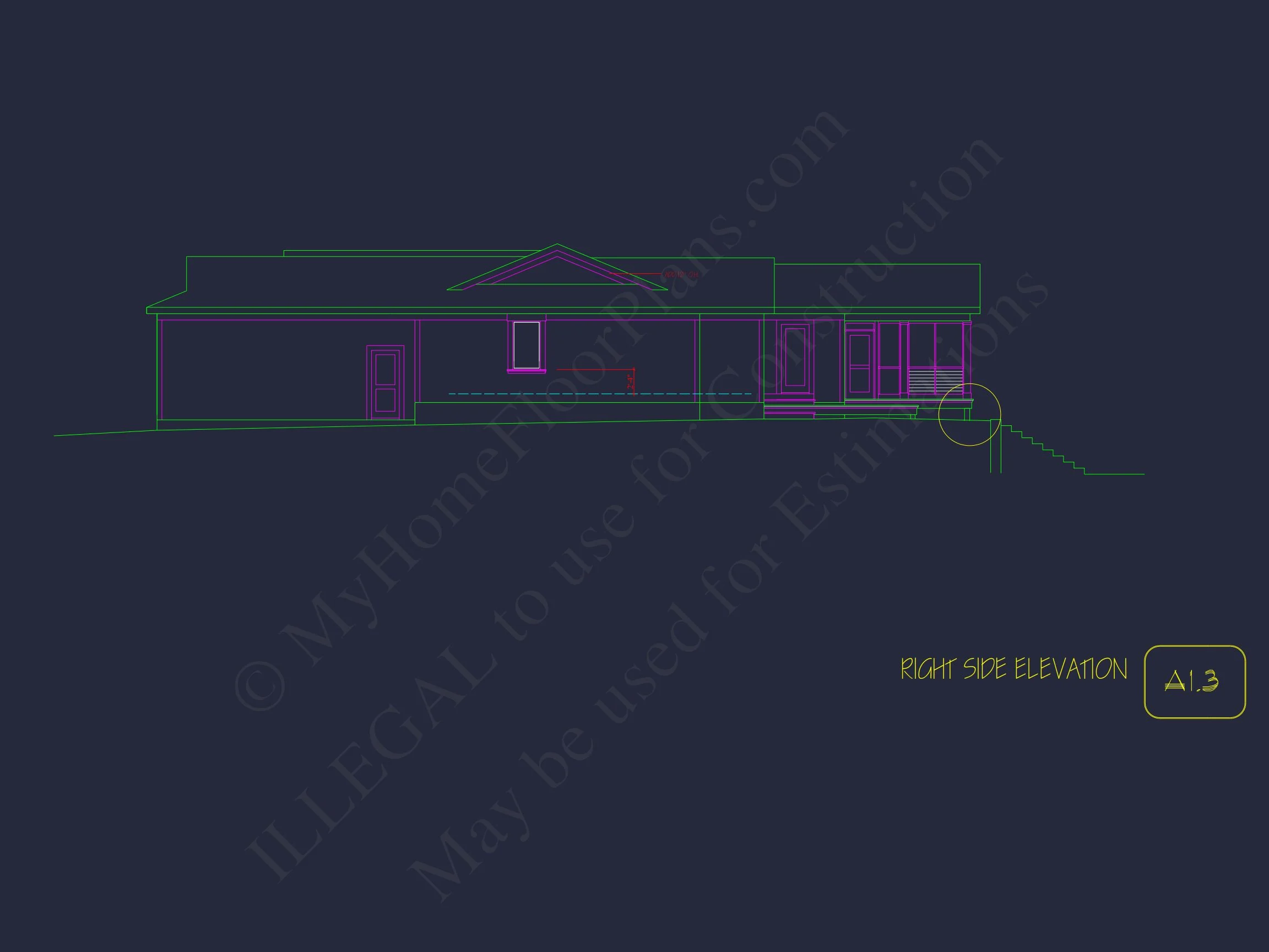 19-1246 HOUSE PLAN - Traditional Ranch Home Plan - 3-Bed, 2-Bath, 1,600 SF 5 Traditional Craftsman house Plan with 1-Story CAD Designs