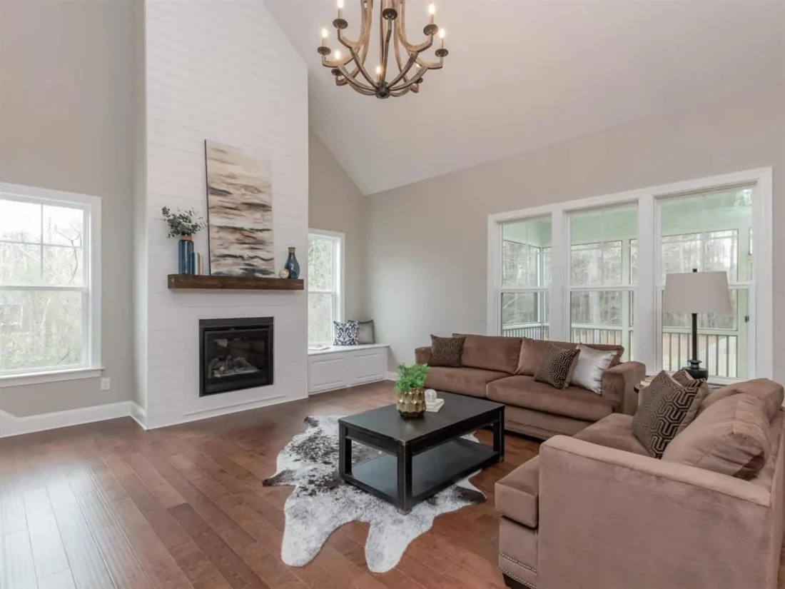 Craftsman house Plan with 2 Story CAD Design and Open Layout