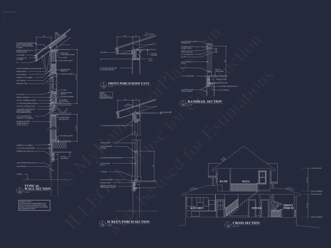 Craftsman-Style house Plan with Open Floor Designs and CAD Blueprints