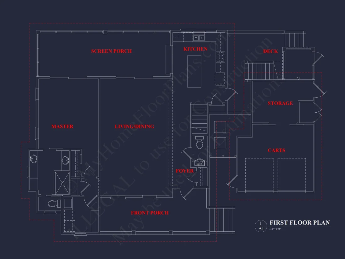 Craftsman-Style house Plan with Open Floor Designs and CAD Blueprints